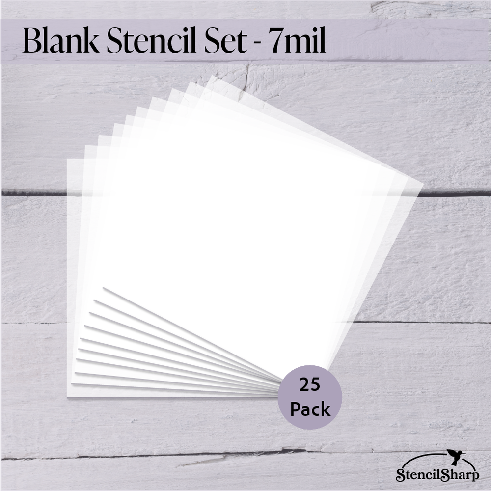 Blank Stencil Sheets (25-pack) - 7 mil mylar — StencilSharp