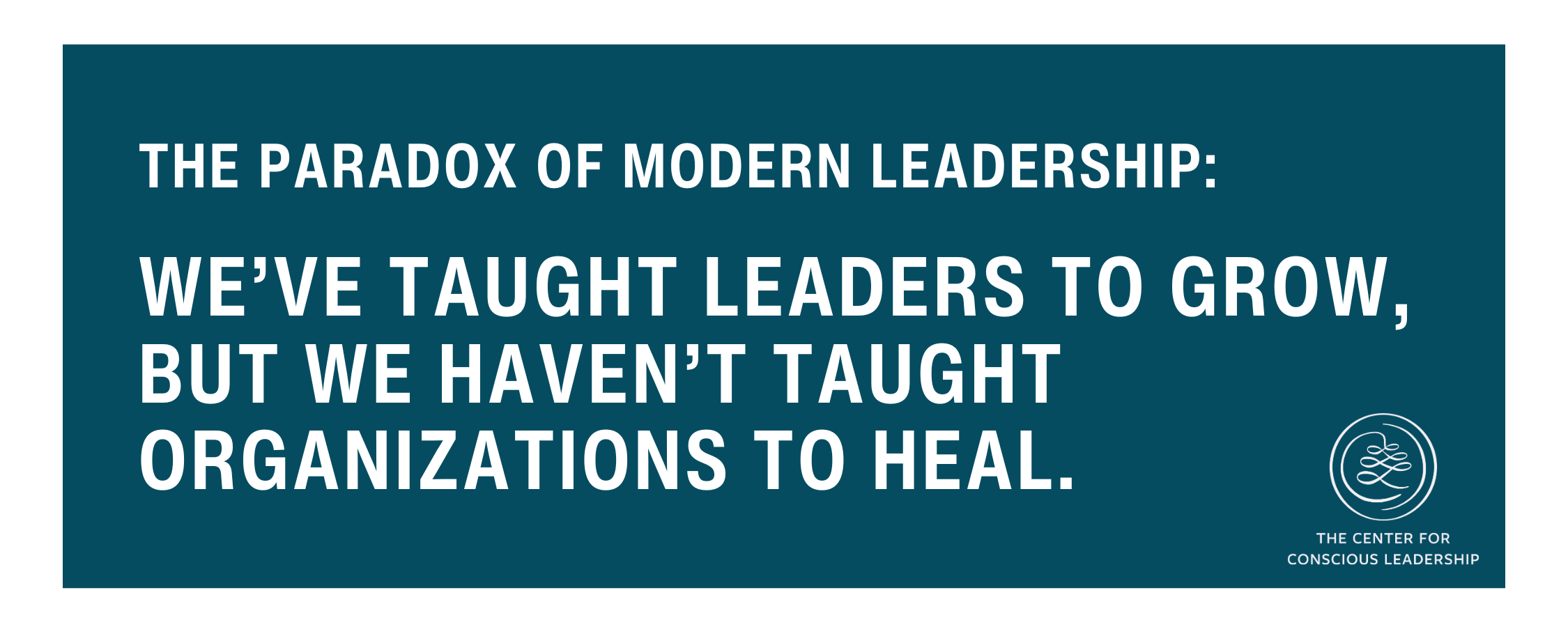 The paradox of modern leadership: We've taught leaders to grow, but we haven’t taught organizations to heal.