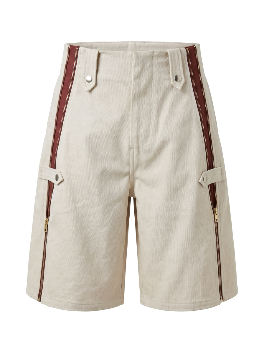 Zip-Up Shorts
