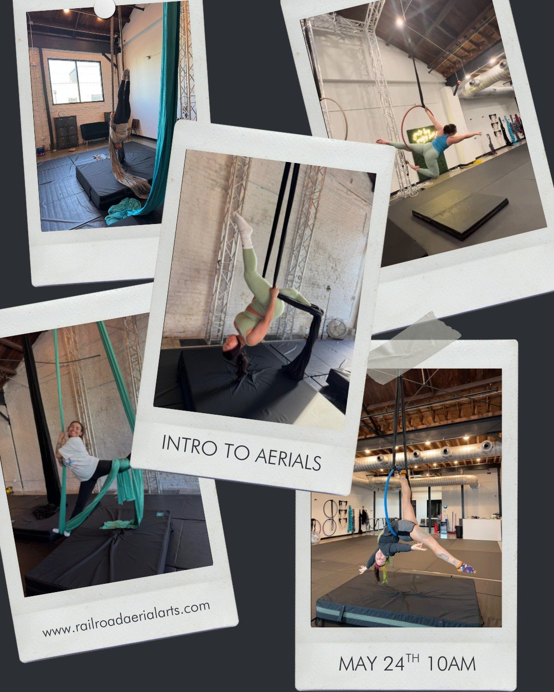 Looking to try Aerial Arts but not sure where to start? Here is your perfect opportunity! On May 24th we are having our Intro to Aerials Class! The class will be 90 Minutes long and offer a chance to try Aerial Silks and Lyra. 

Following our Aerial 
