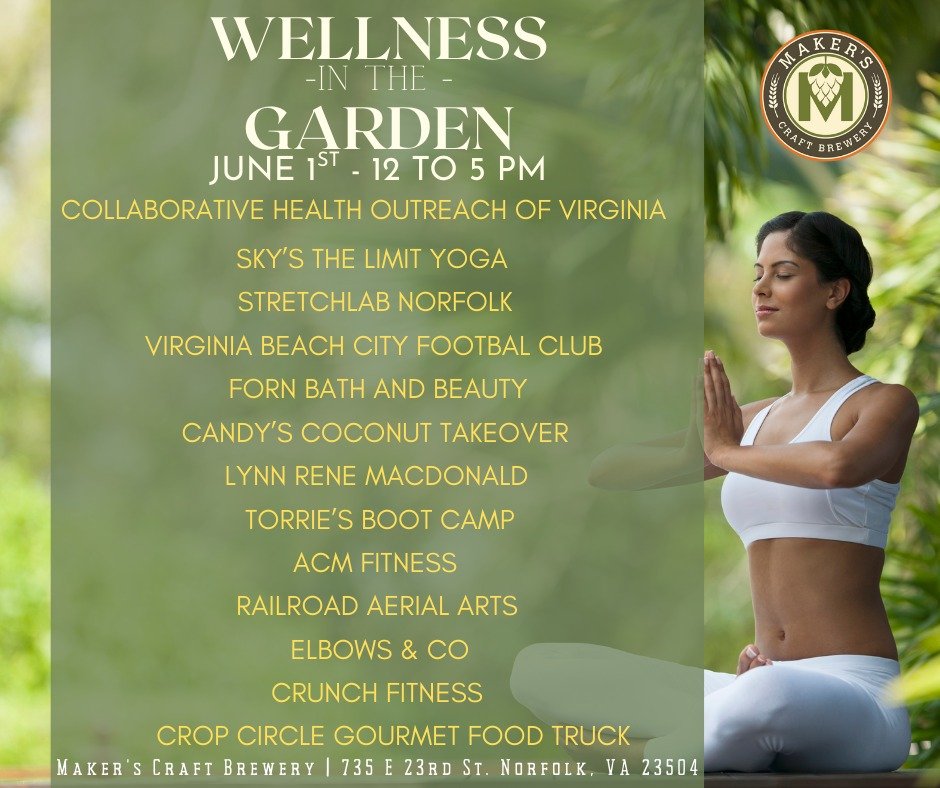 Come out and visit us later today at the Makers Brewery Wellness in the Garden event! We'll be there from 12-5 AND giving some demos from 4-5. Hope to see you there! 🍻