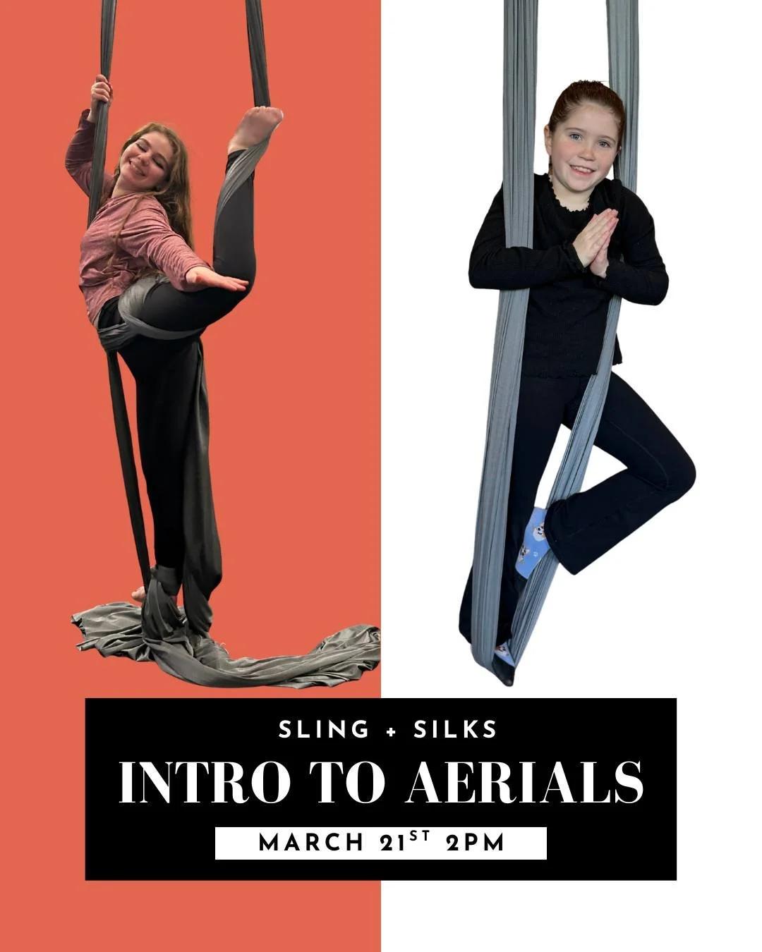 If your kid loves to move, climb, and imagine they can fly, this is their class!

Our Kids Intro to Aerials class with silks and sling is designed to build confidence through movement, creativity, and play.

They&rsquo;ll learn the basics in a way th