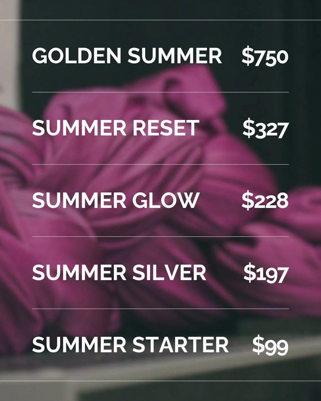 Ngl we're pretty excited about what we're offering in our first ever Summer Sale! 

🐝 Golden Summer - unlimited classes ALL. SUMMER. LONG. From Memorial Day to Labor Day come in as much as you want and get all the air time!

🐝 Summer Reset - buy a 
