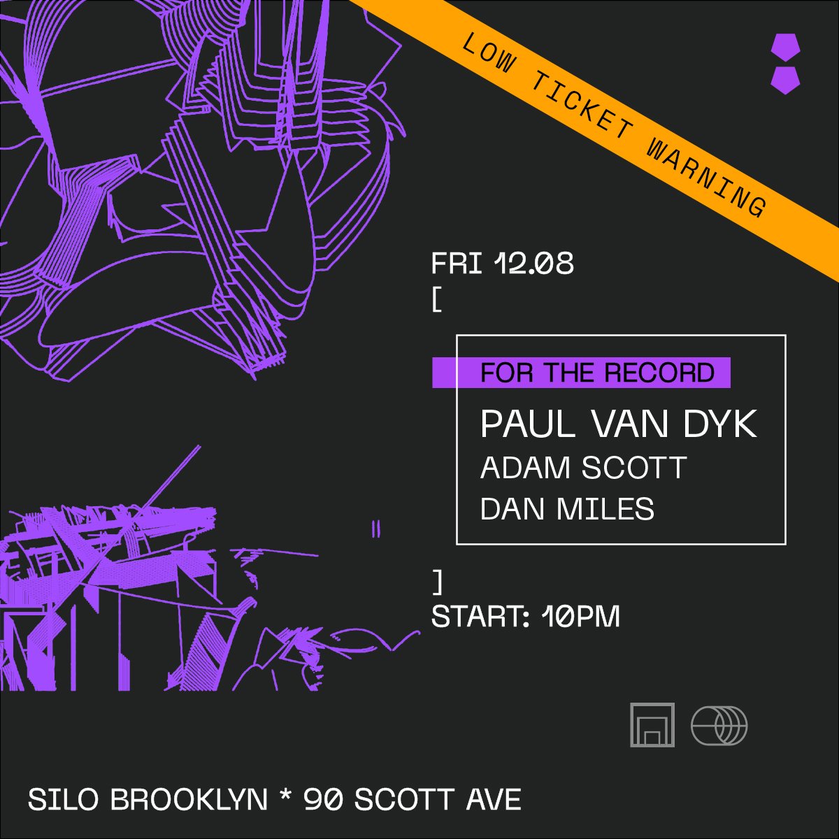 PAUL VAN DYK: FOR THE RECORD - LOW TICKET WARNING