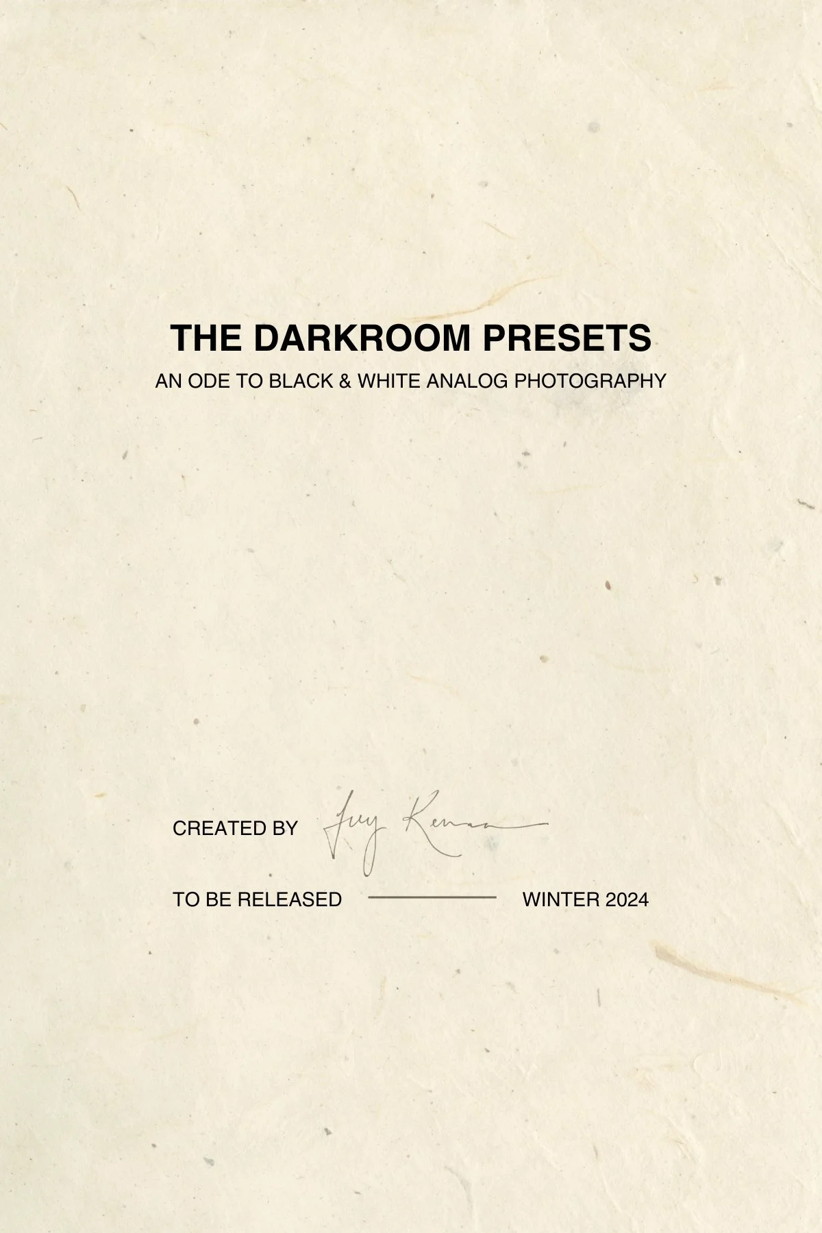 The Darkroom Presets — Grey Kenna Photography