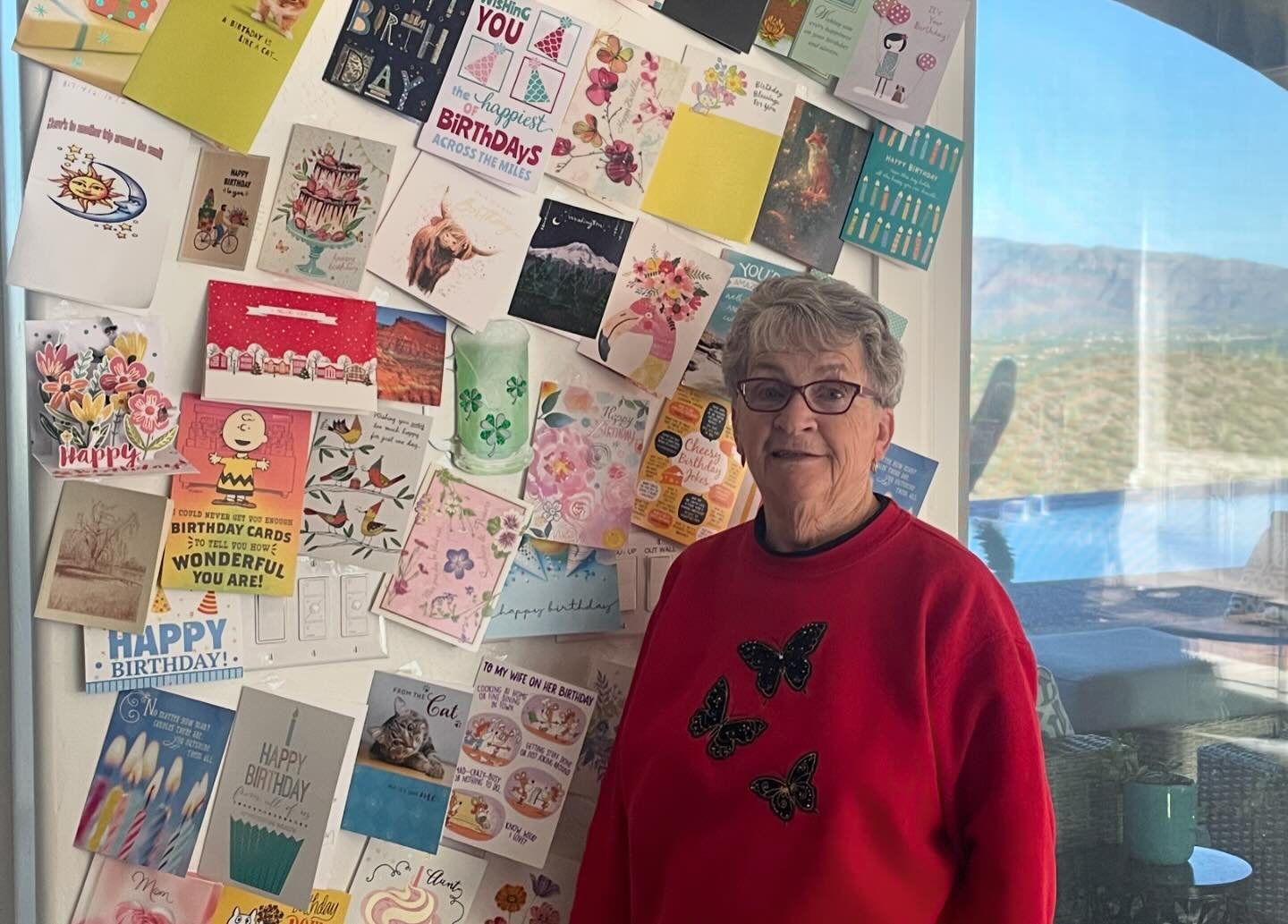 From my Mom Doris Vienneau&hellip; she writes&hellip;
&ldquo;A BIG Heart Full of Gratitude to all who took time to send me a card for my 85th Birthday! 

Cards-gifts-flowers- a 1939 penny- even a cake- plus a date!

You were all marvelous and I&rsquo