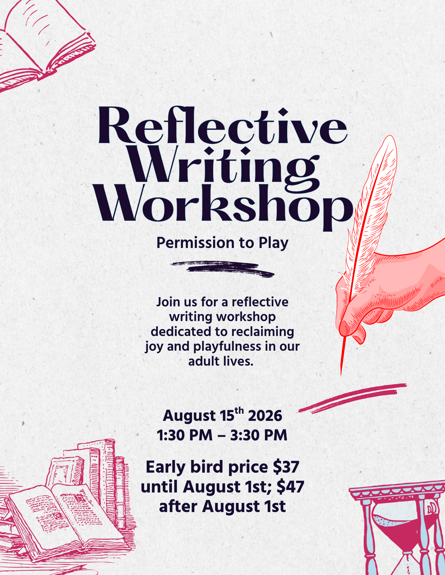 Permission to Play Reflective Writing and Mindfulness Workshop
