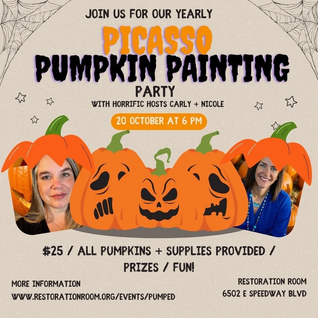 Picasso Pumpkin Painting Party! w. Carly and Nicole