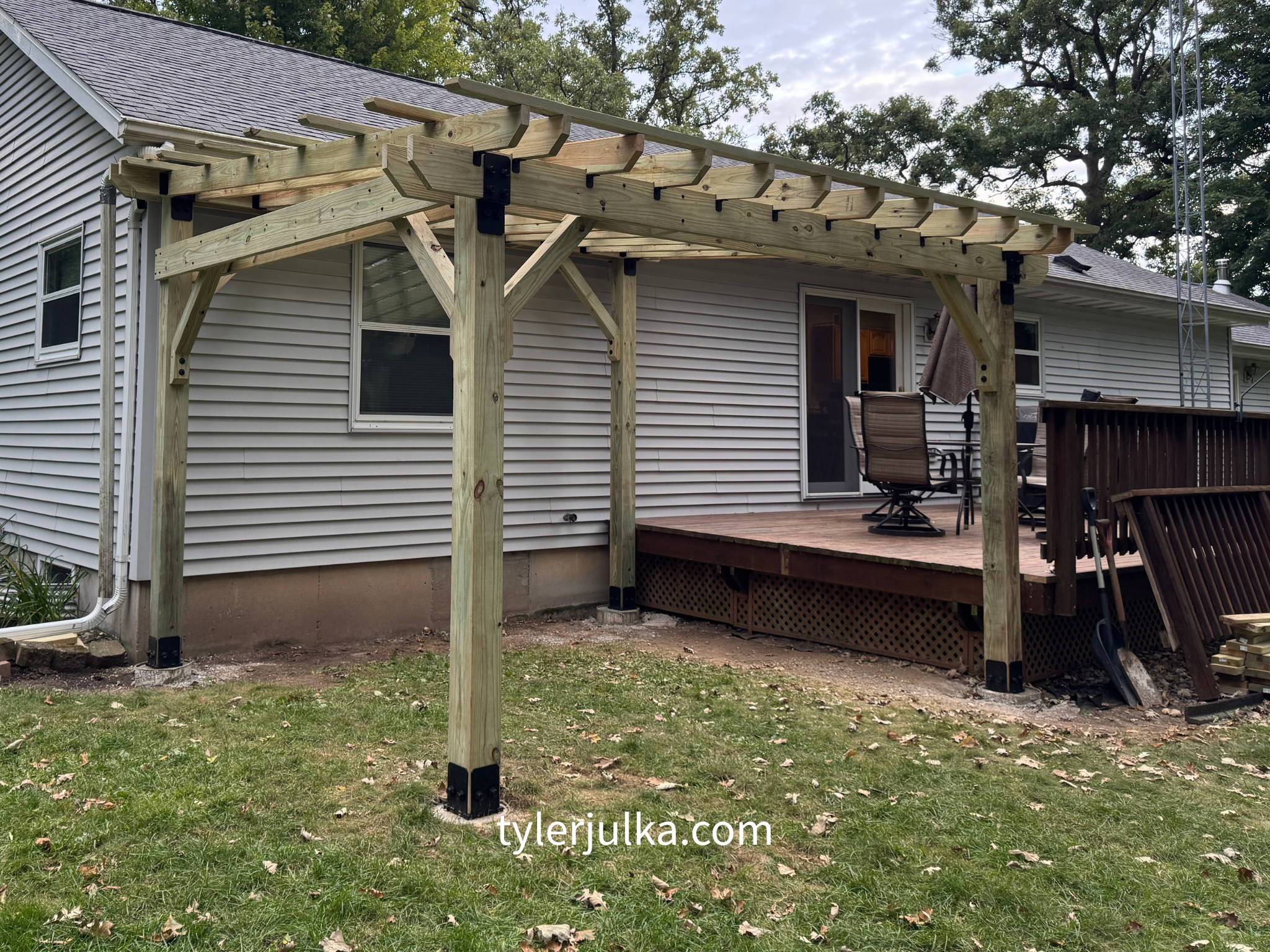Treated Pine | Freestanding Pergola — Wisconsin