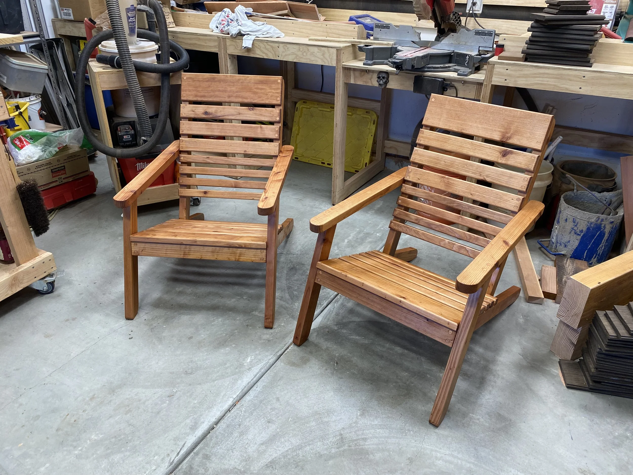 Redwood Modern Adirondack Chairs