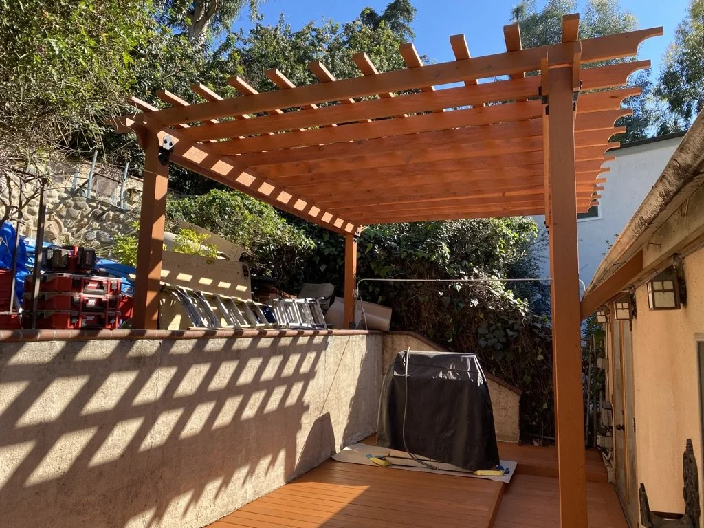Redwood Pergola