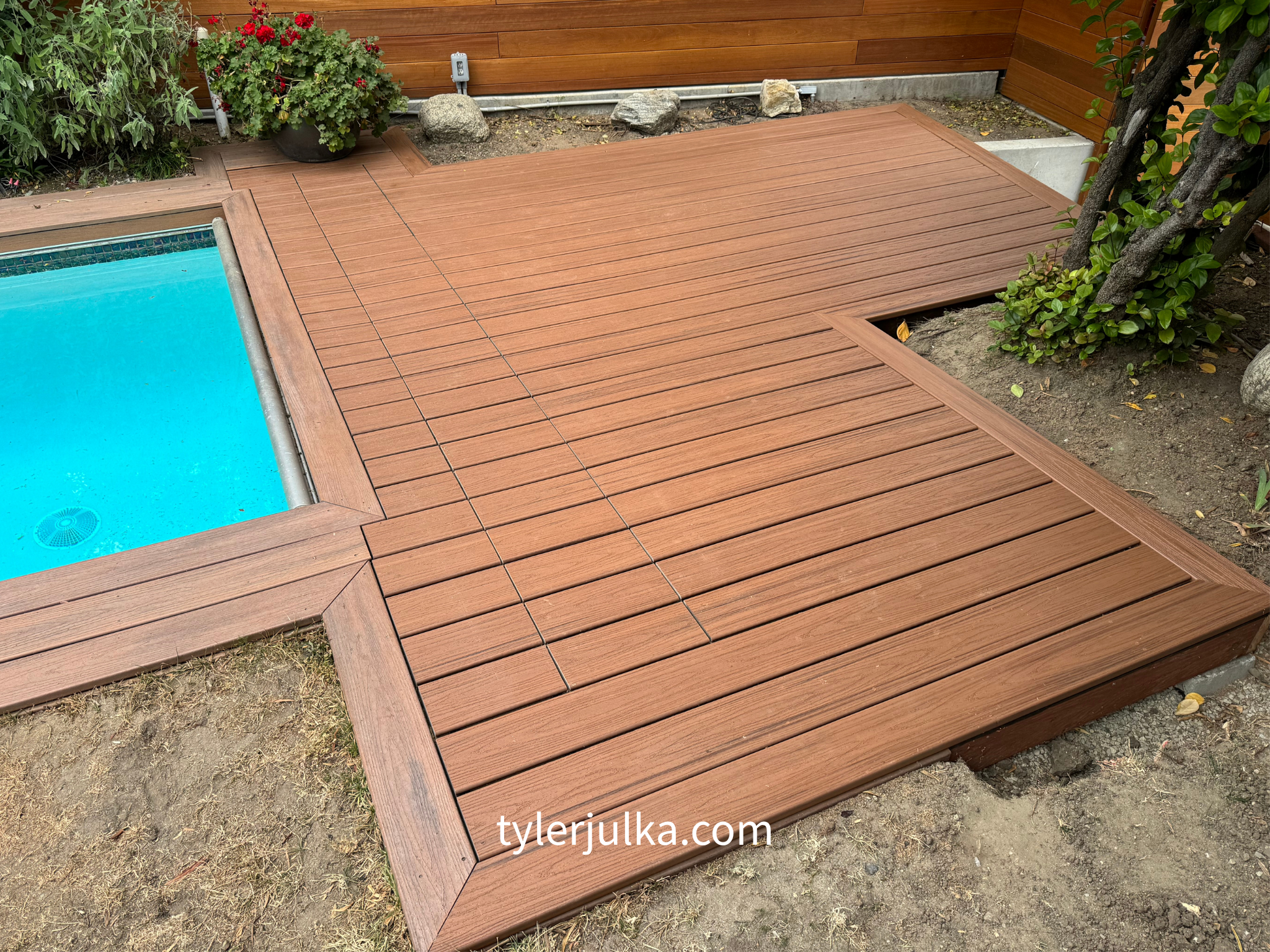 Trex Composite | Pool Deck Addition — Long Beach