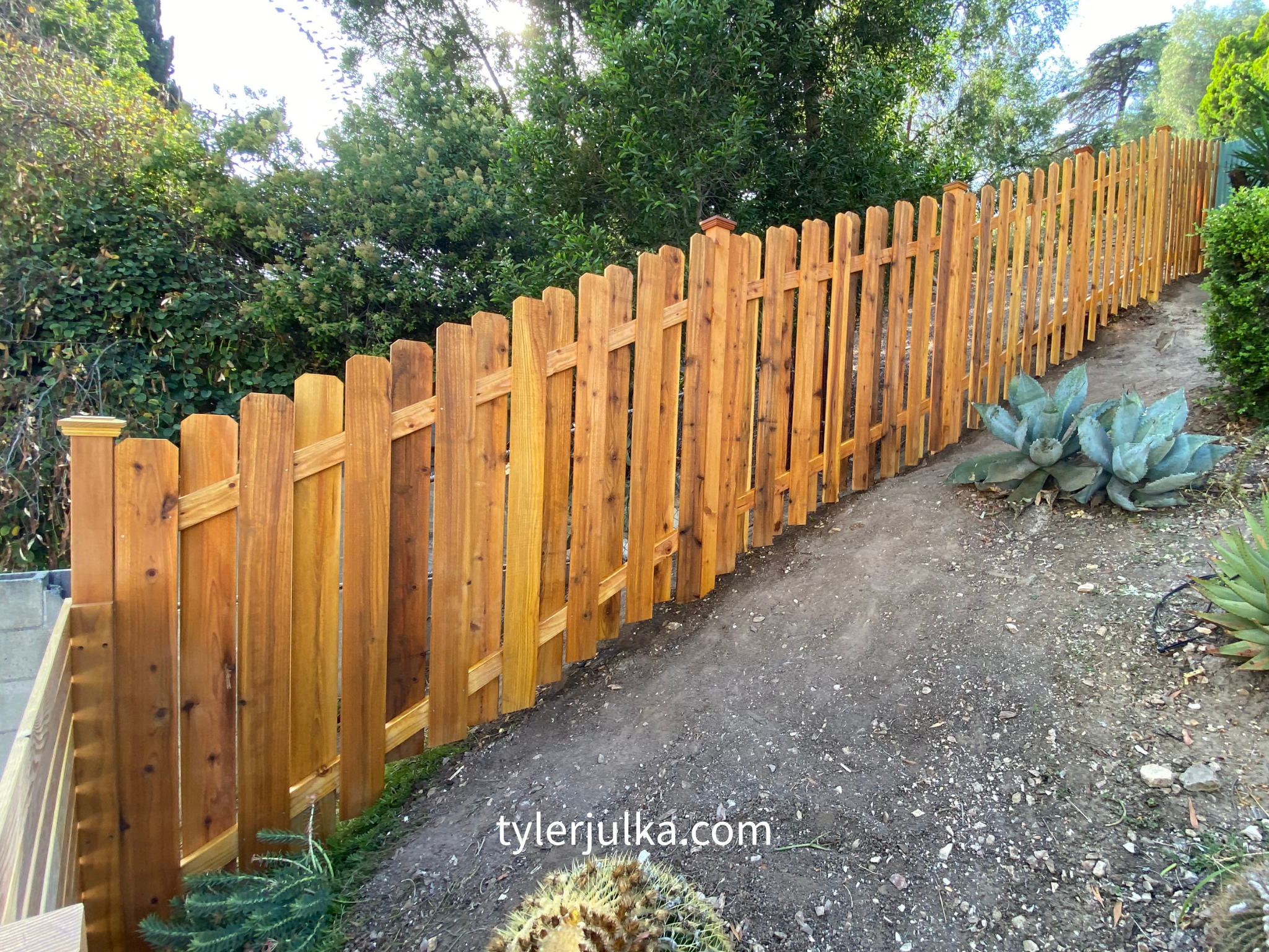 Cedar | Shadowbox Fence — Glassell Park