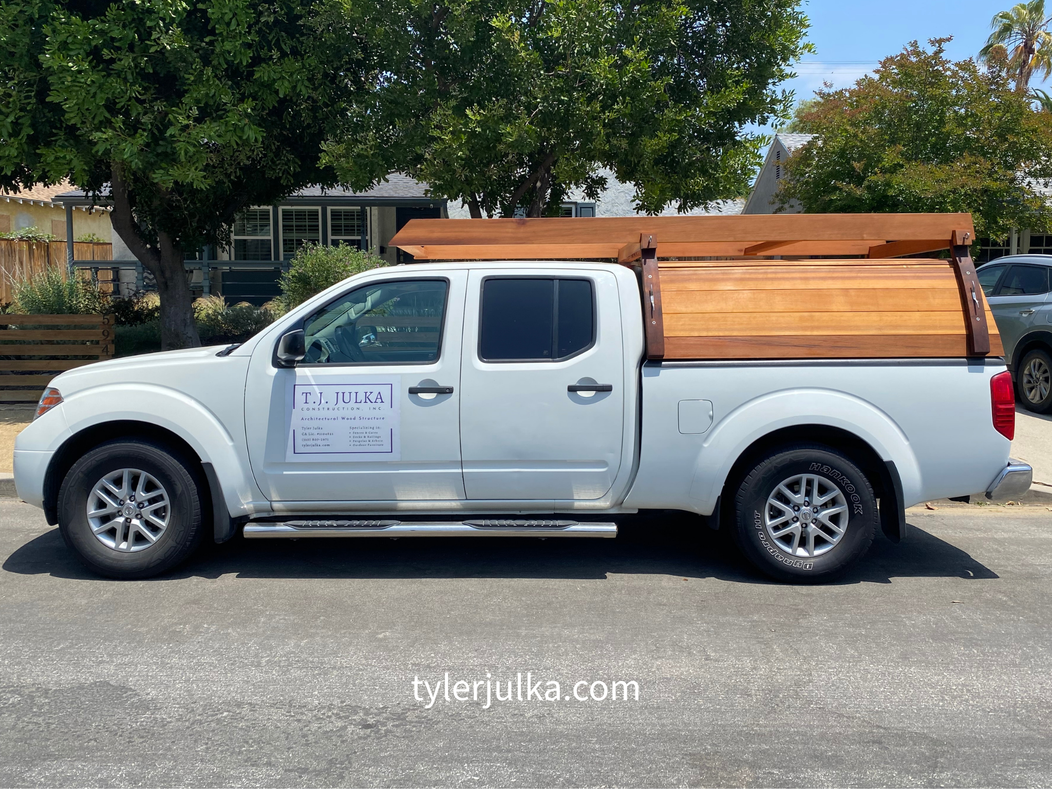 Western Red Cedar | Custom Truck Cap and Rack — Los Angeles