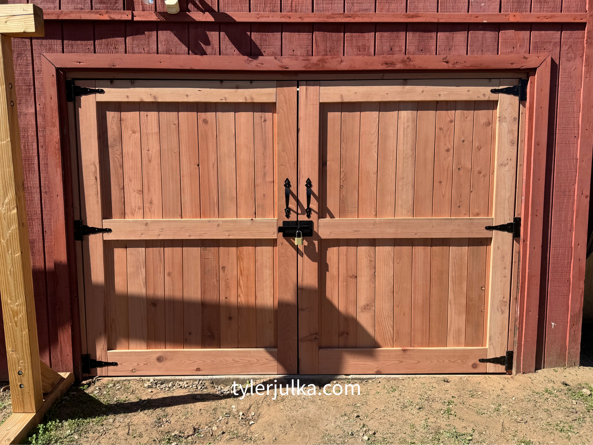 Con Heart | Redwood Workshop Doors — Shadow Hills