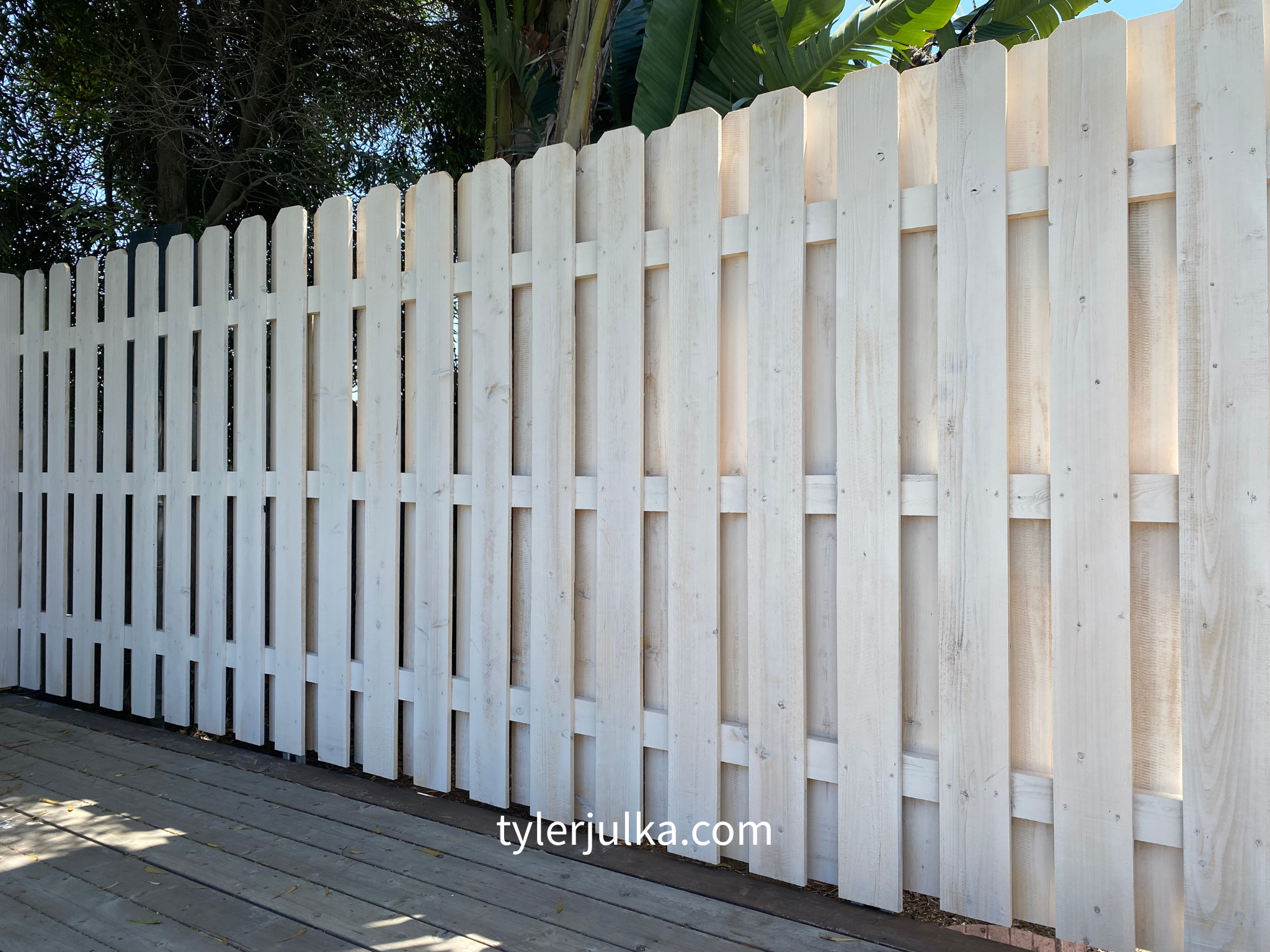 Cedar | Shadowbox Privacy Fence — El Segundo