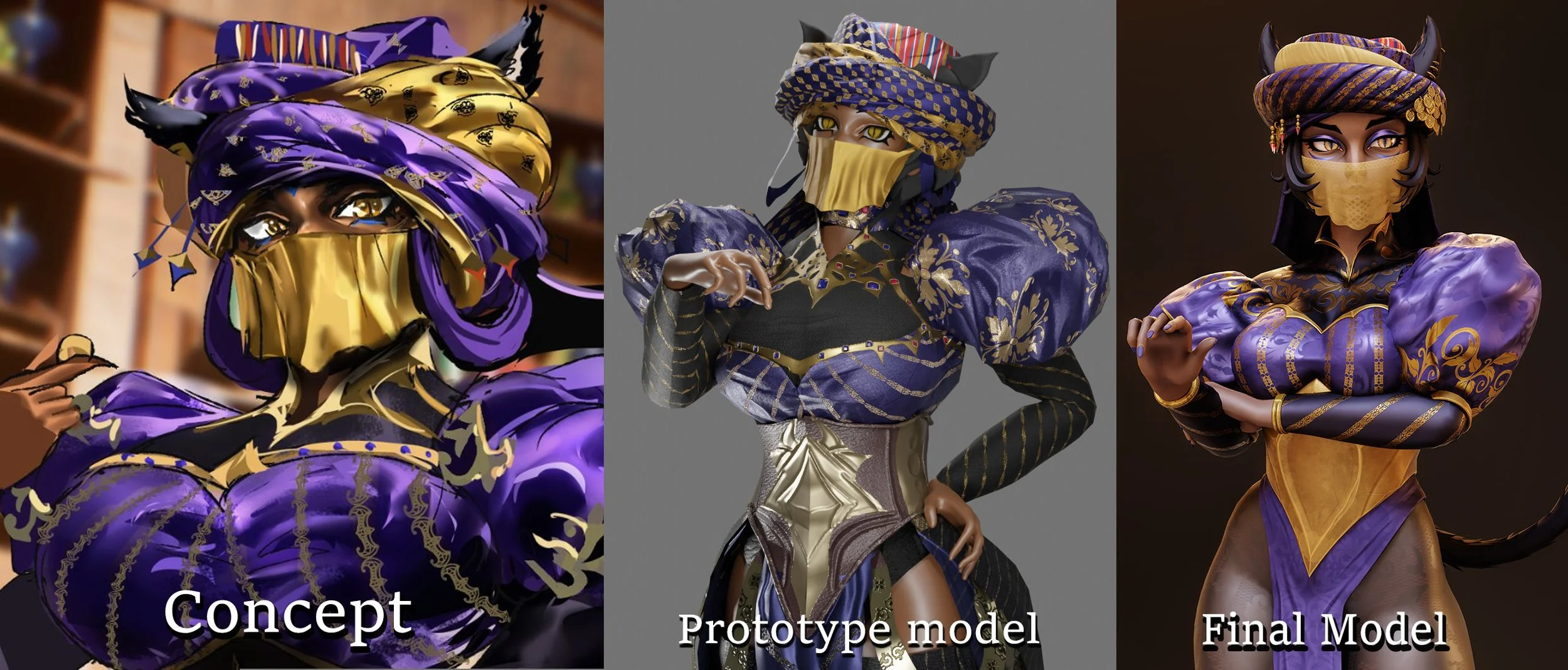 I was responsible for overhauling the prototype model to the new stylization and quality standard
