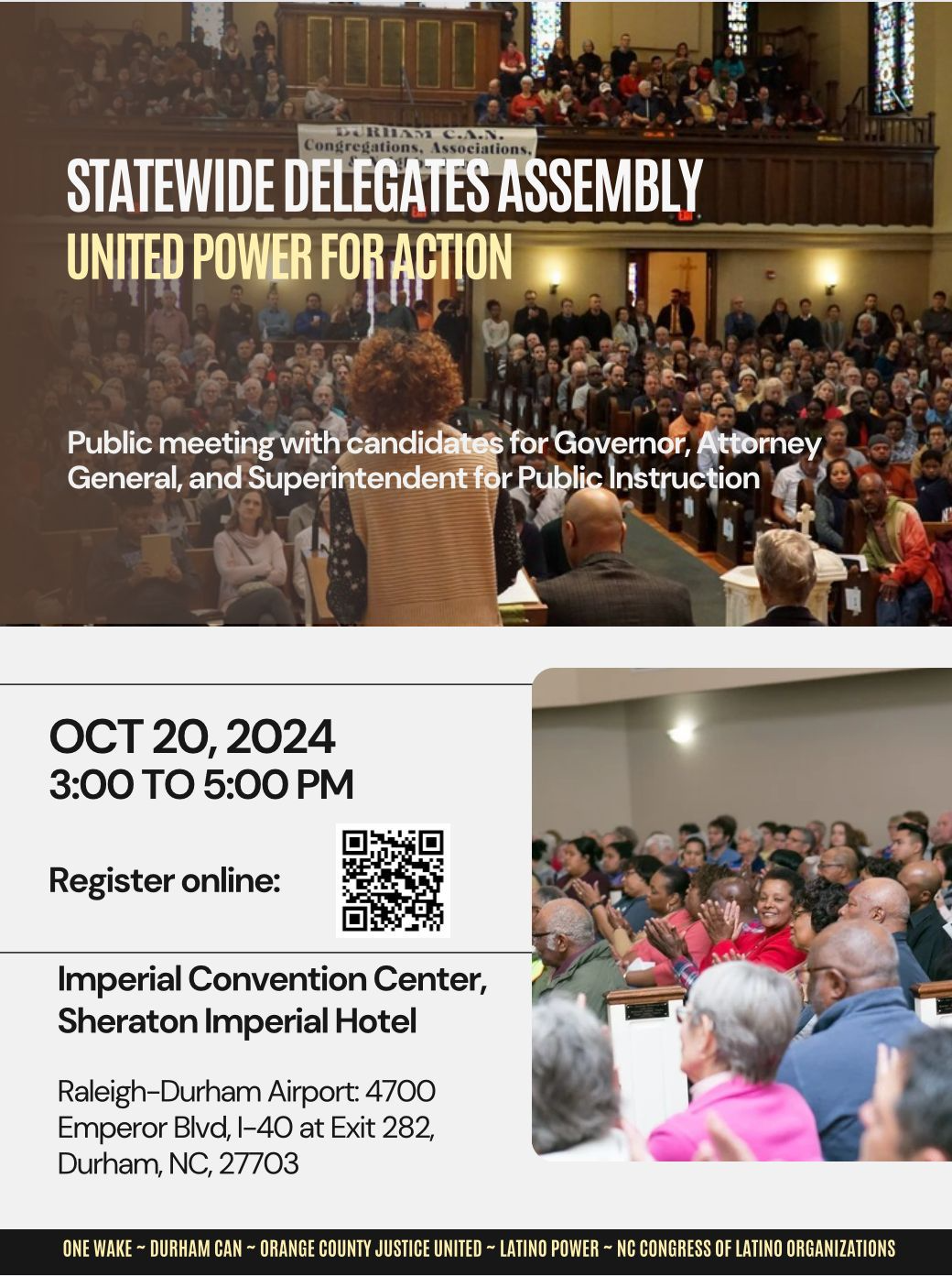 Orange County Justice United Candidate Assembly October 20