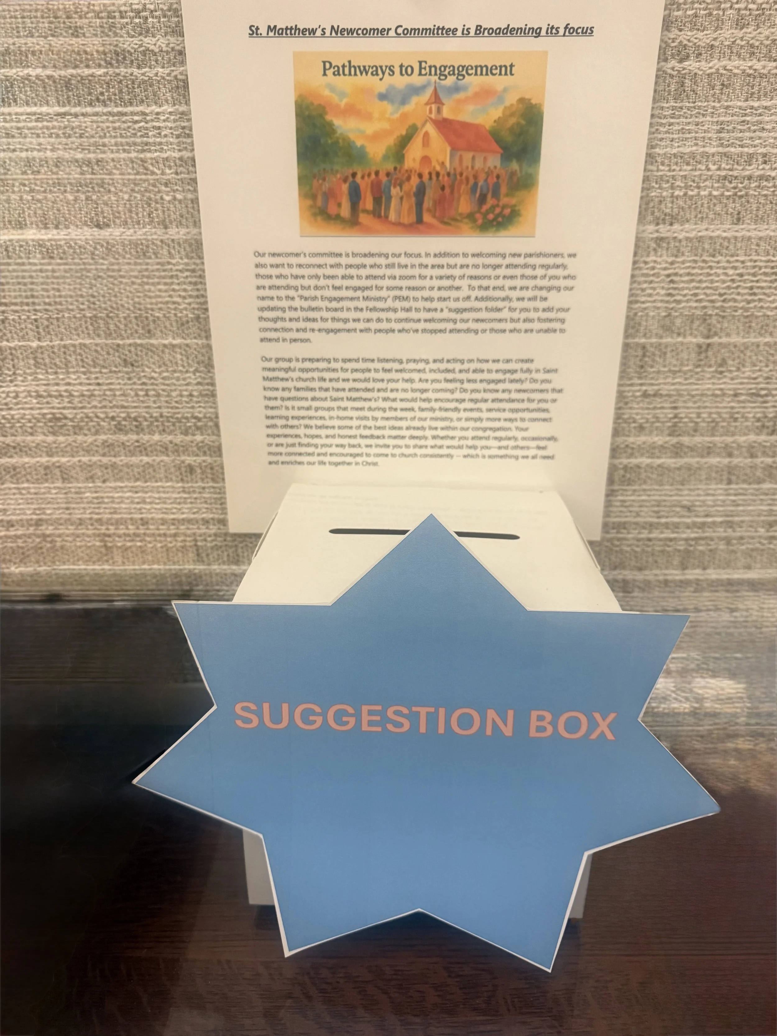 Parish Engagement Ministries Needs You!