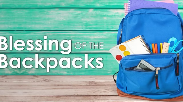 Backpack Blessing Sunday