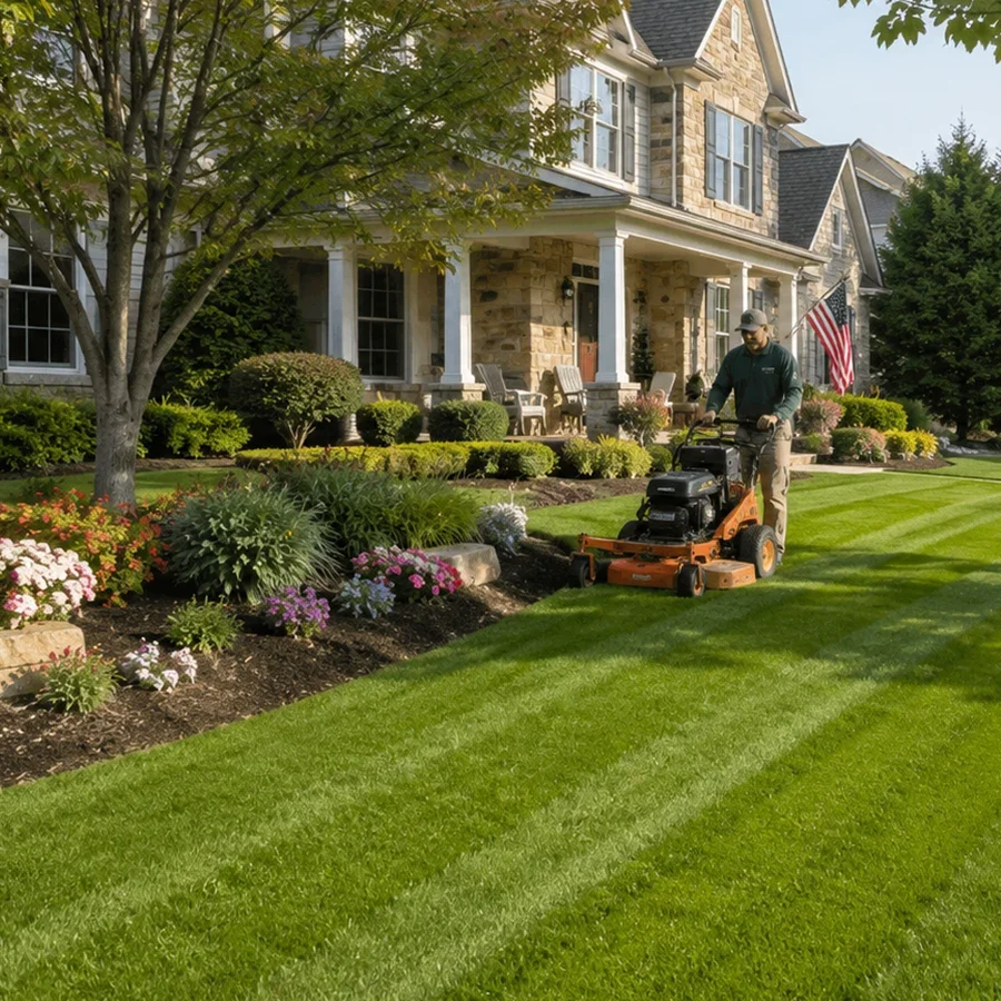 Residential lawn care and landscaping services in Dublin Ohio