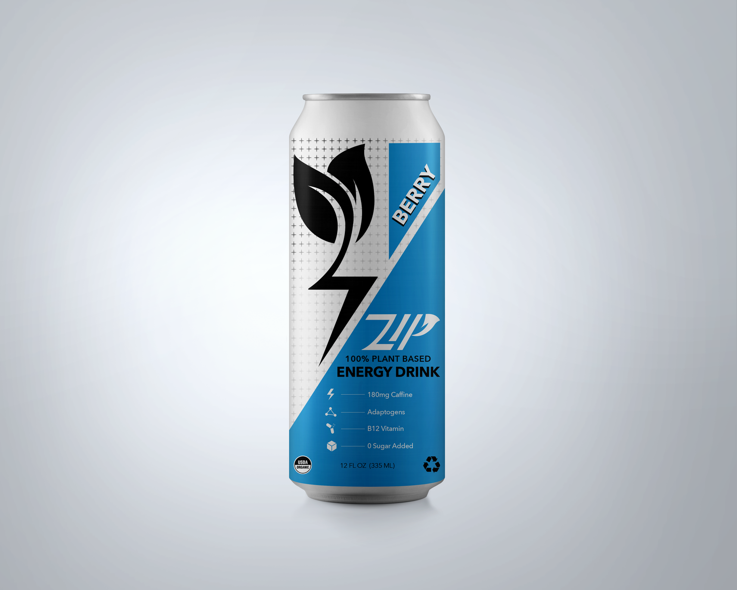 Zip Energy Drink — Zip Can Mockup Berry_