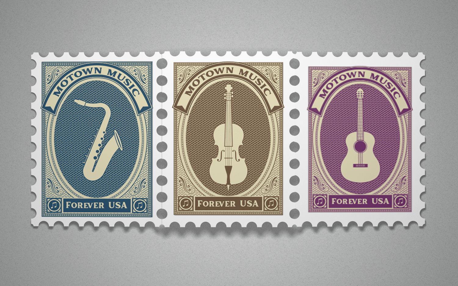 Stamps Collection — Stamps Mockup Smaller