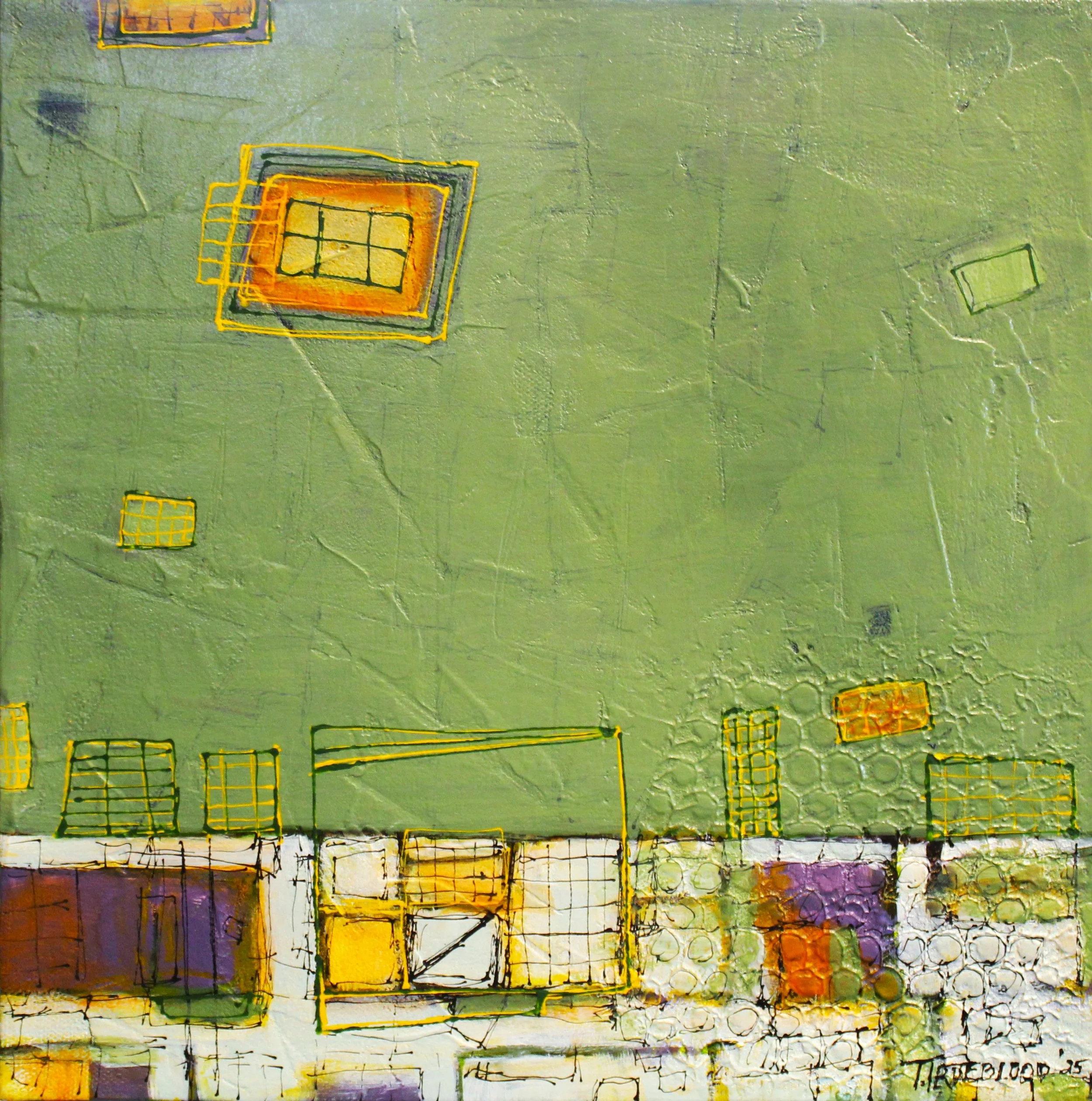 Grid Piping #3  |  12x12 inches
