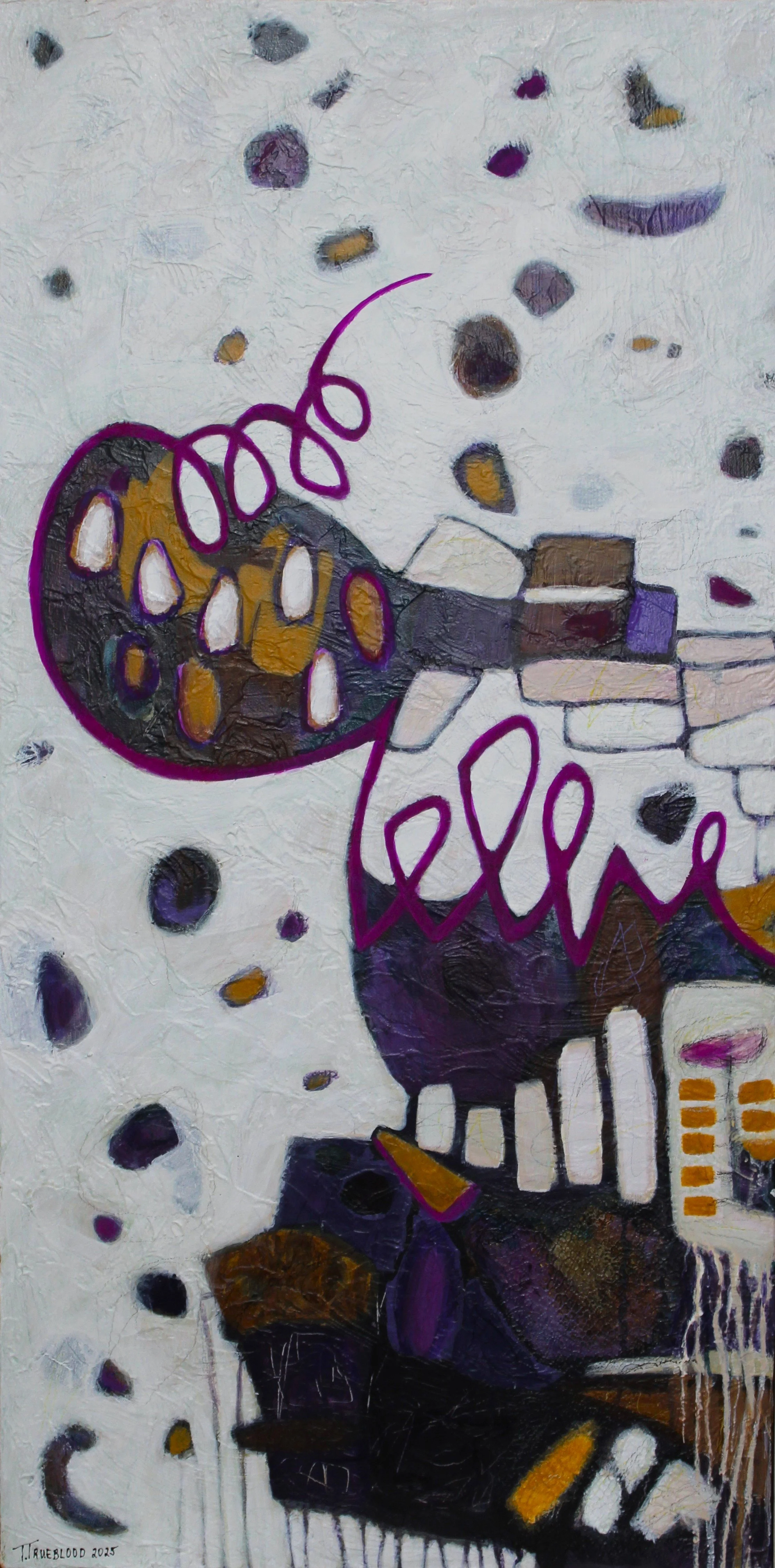 Plum Spiral  |  40x20 inches