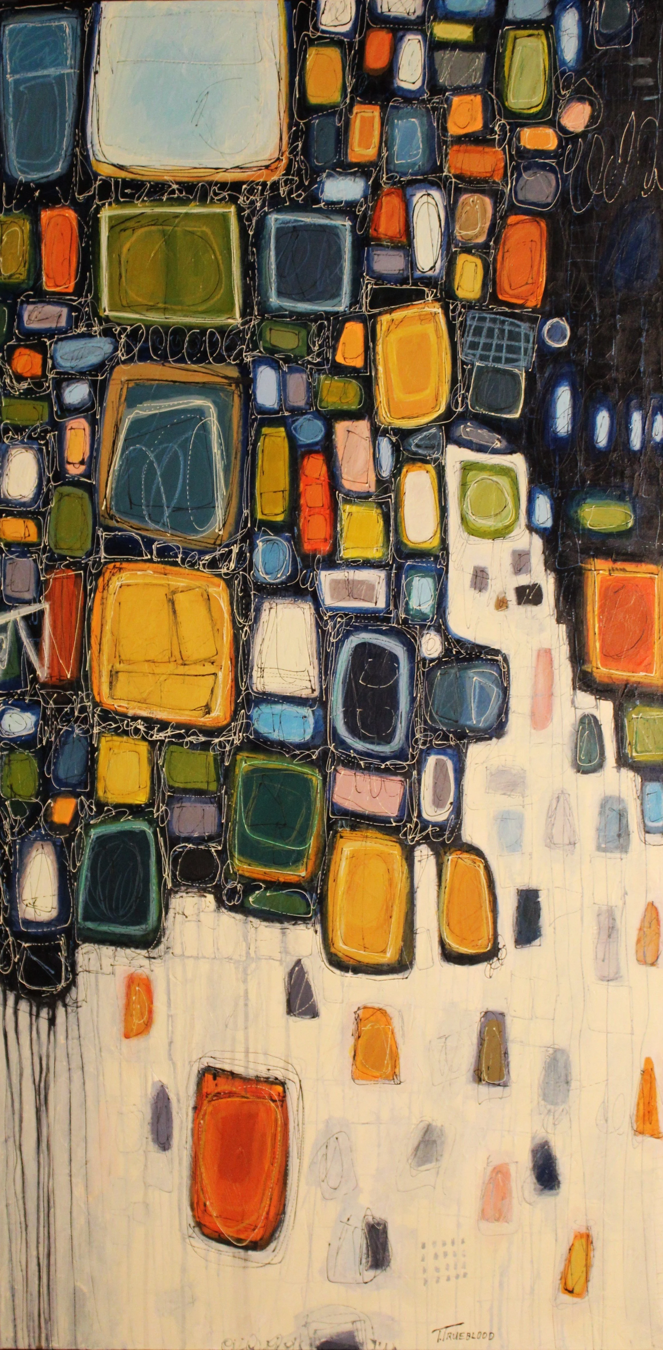 Moonlight Geometry  |  48x24 inches