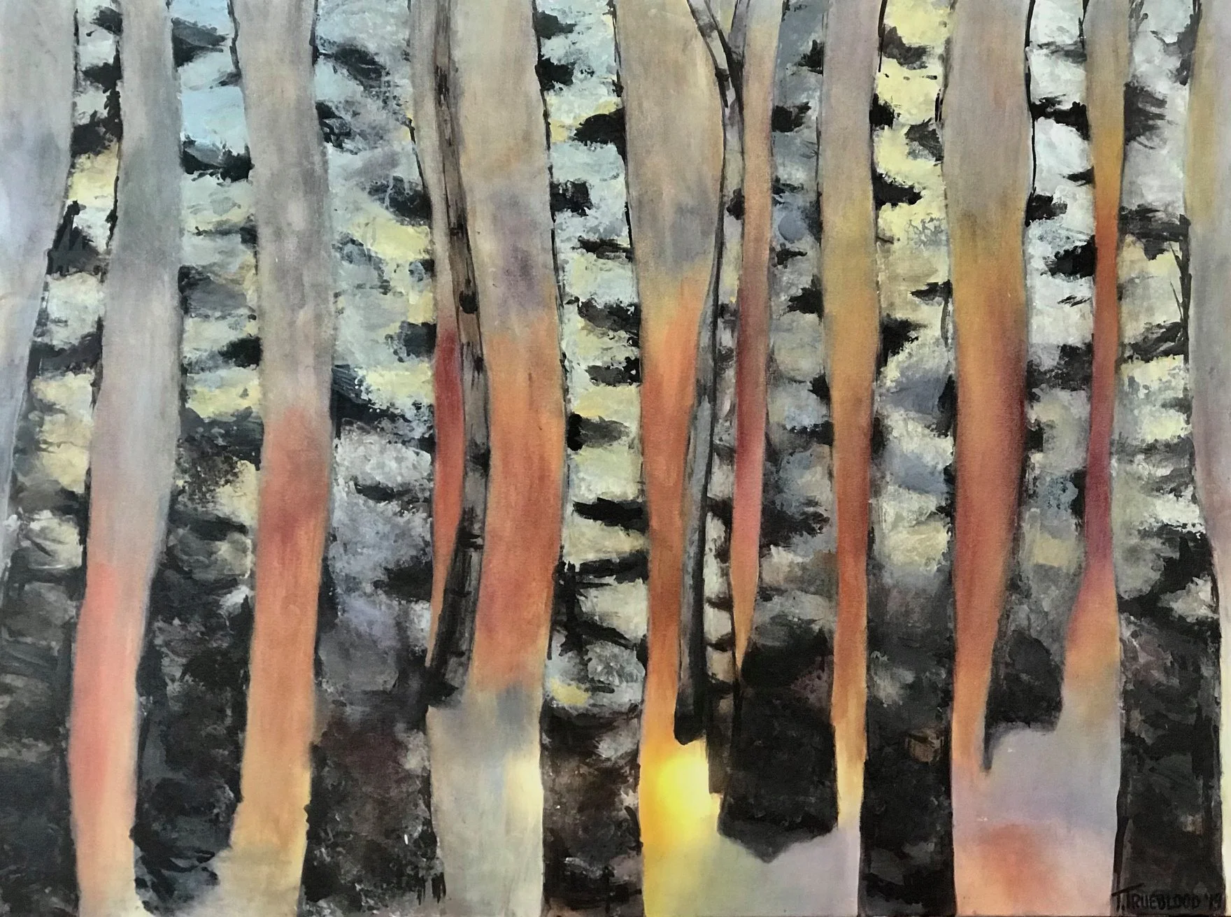 Autumn Birch  |  30x40 inches