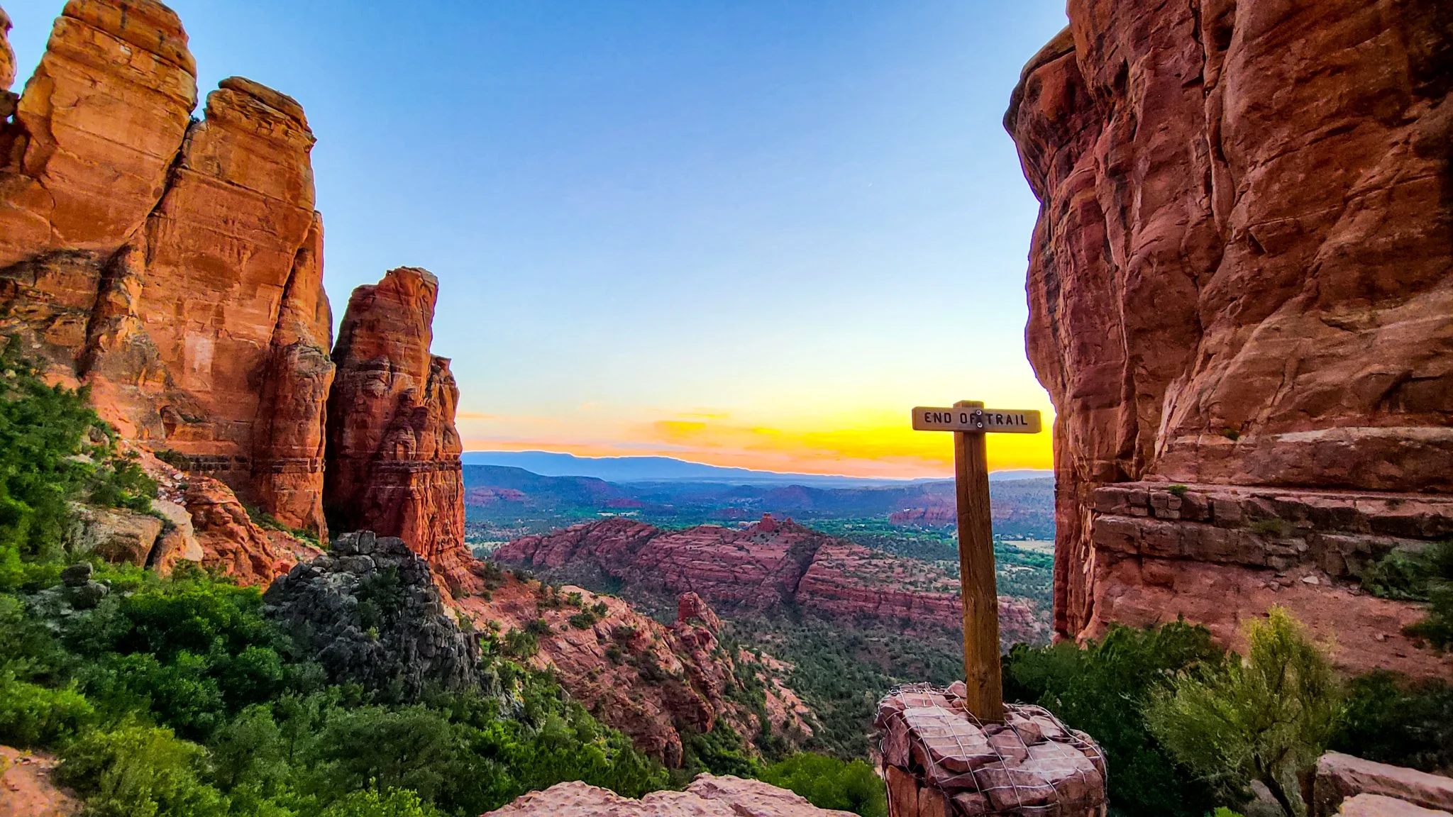 SUNSET AT CATHEDRAL ROCK-SEDONA