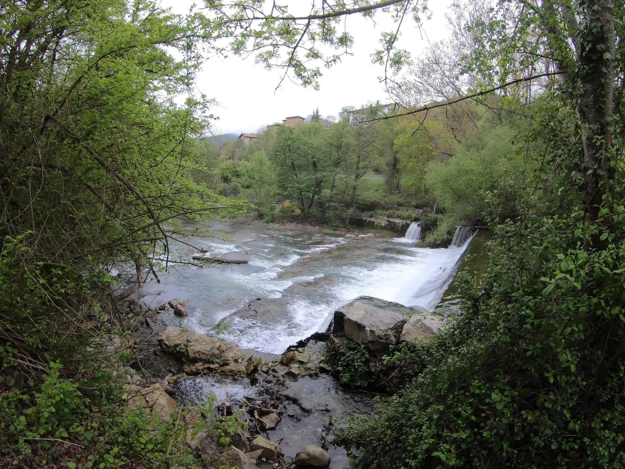 River with small waterfall