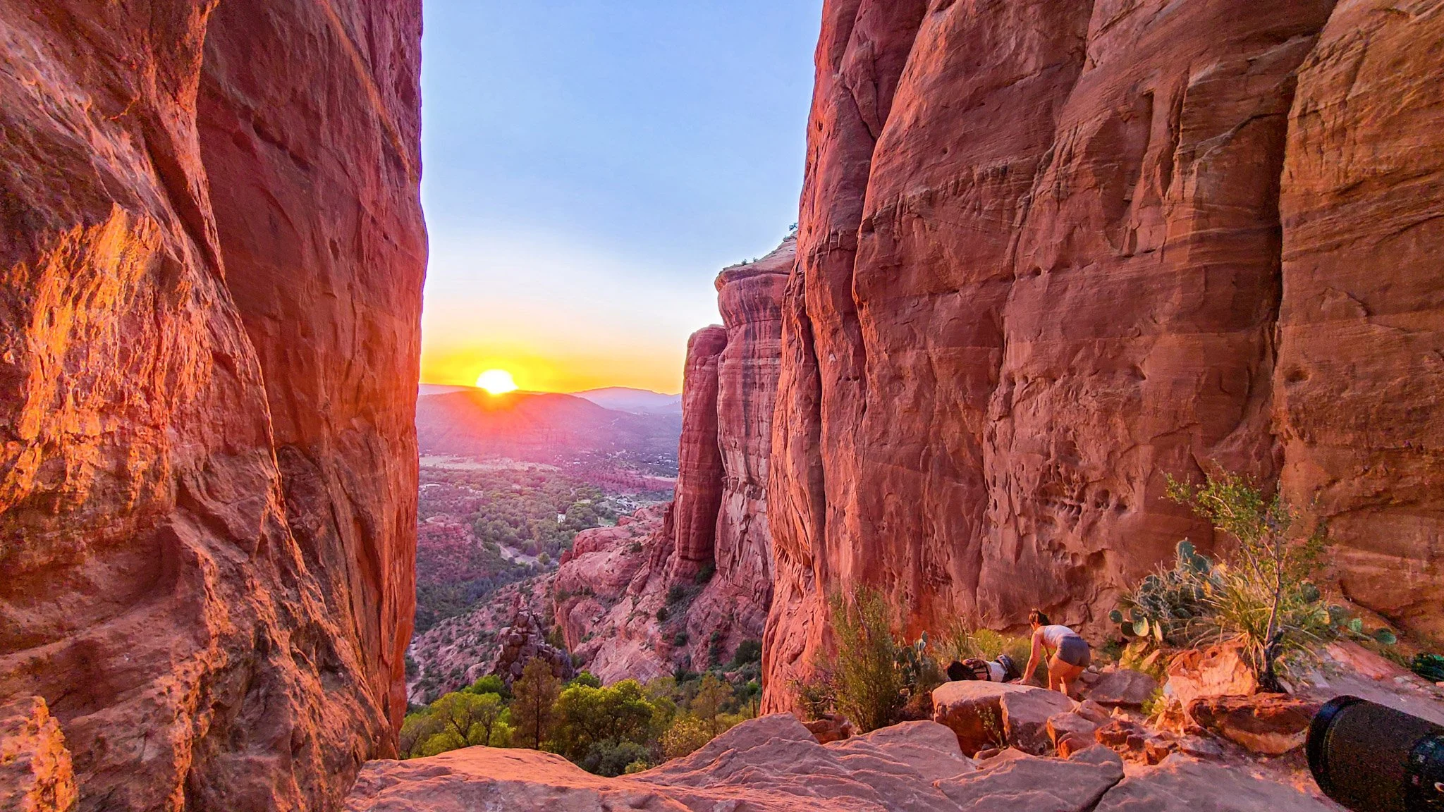 SUNSET AT CATHEDRAL ROCK-SEDONA