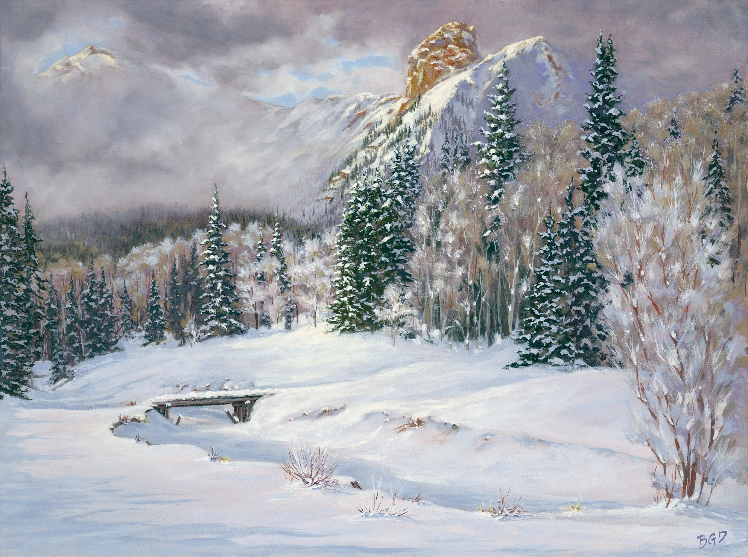 "North Pole Peak" 16"x20" oil on canvas. Prints available