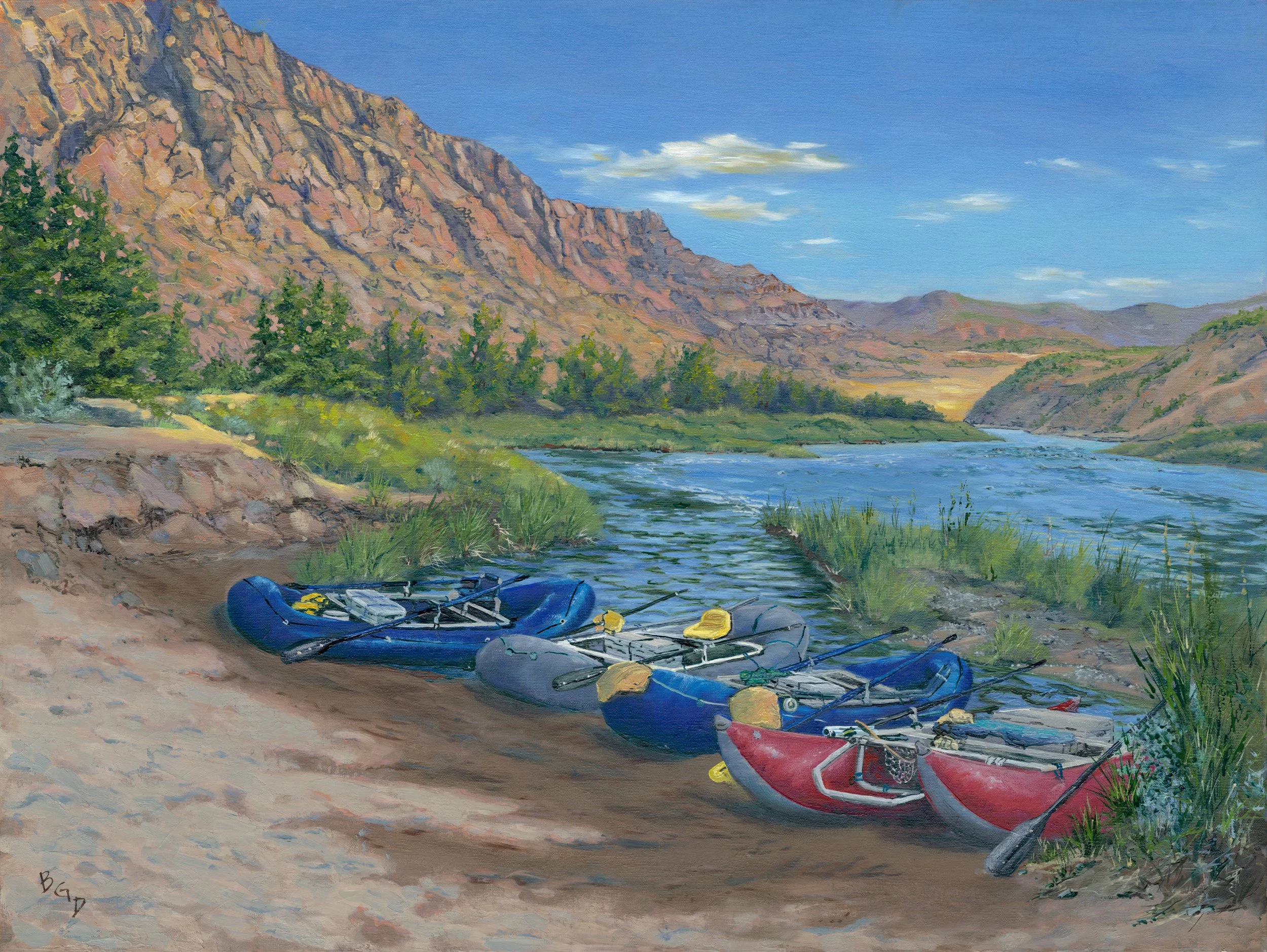 "Ute Park on the Gunnison" 18"x24" oil on canvas. Prints available.
