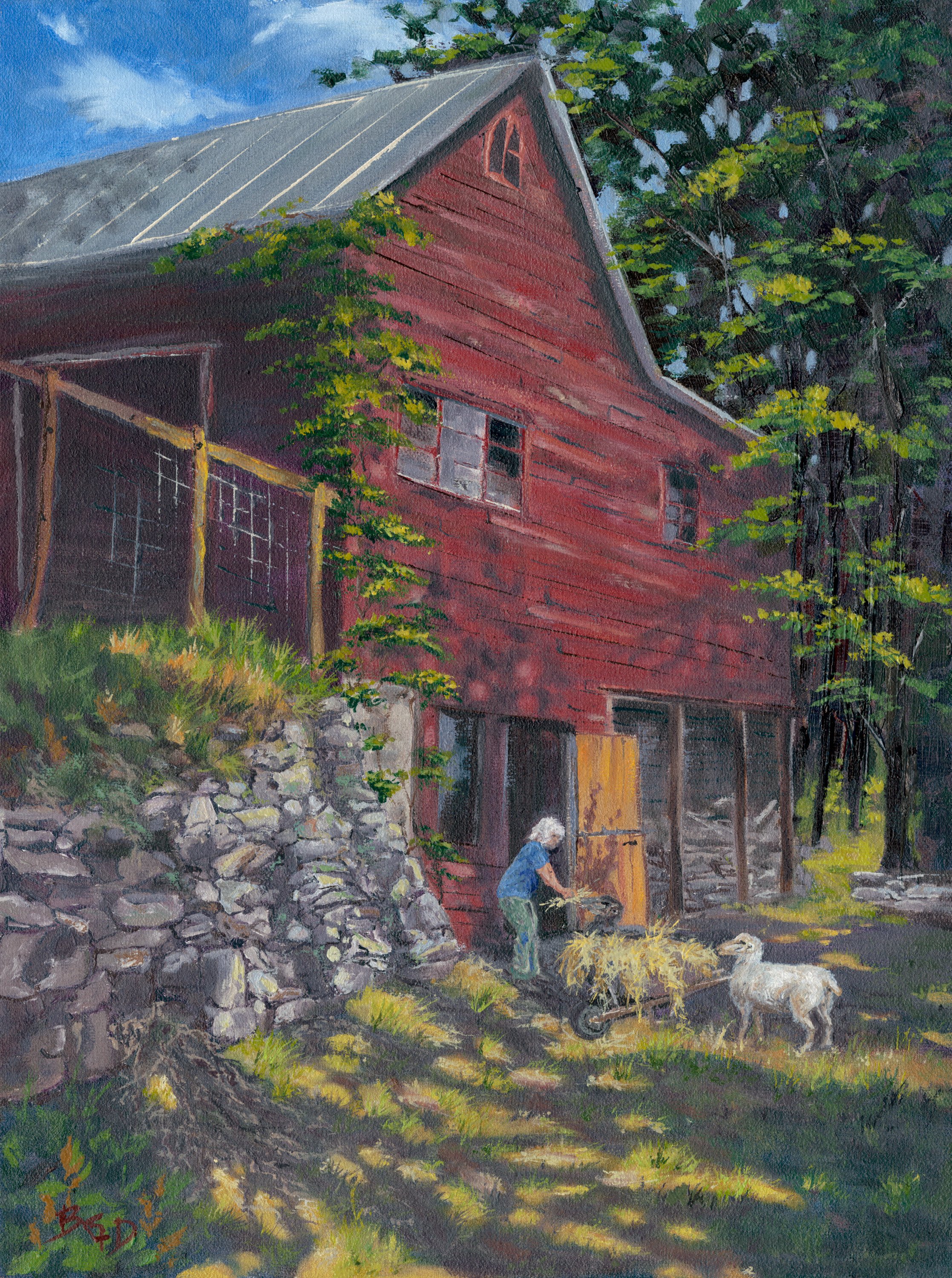 "Red Barn" 12"x16" oil on canvas. (sold)
Prints available