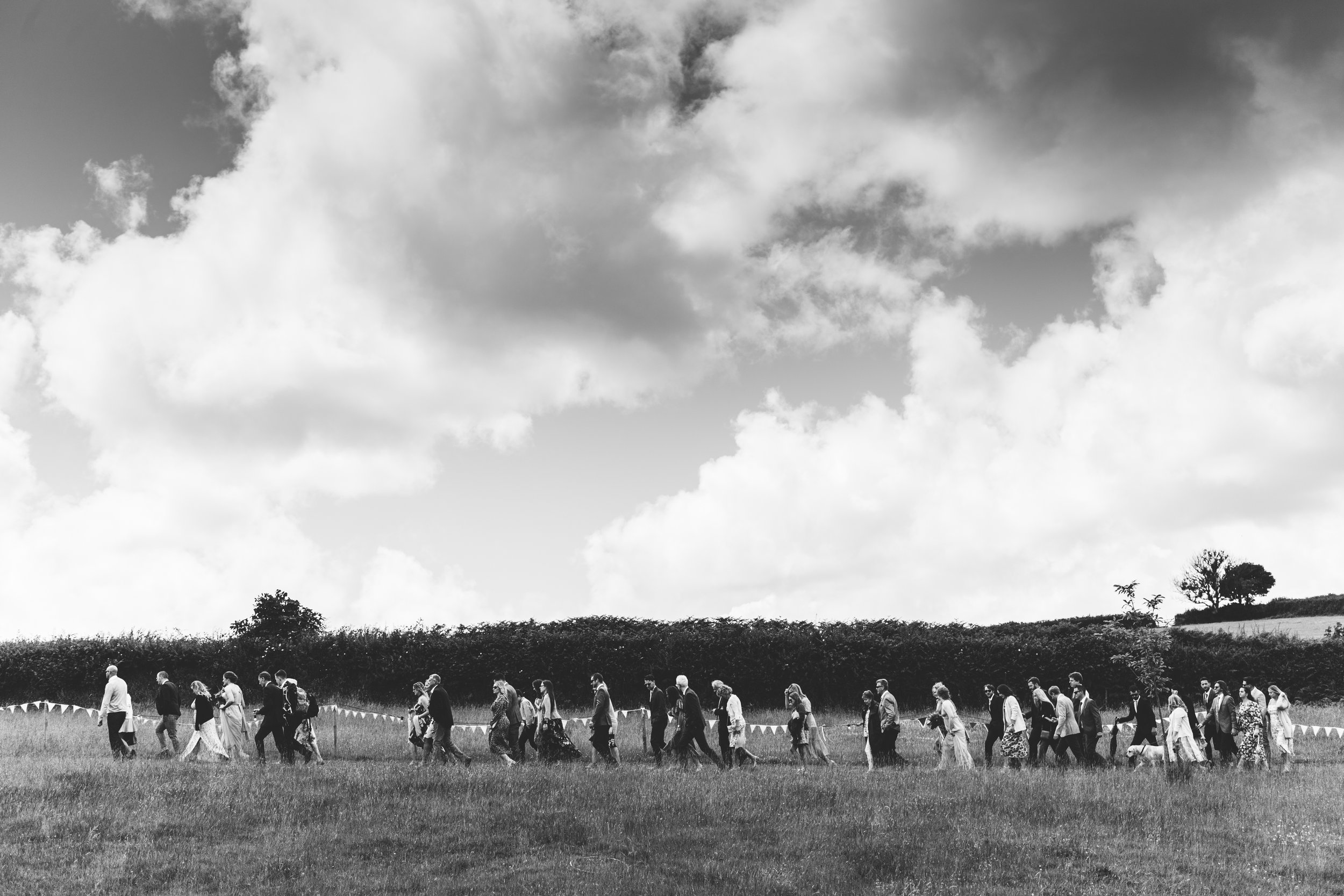 guests at wedding photography dorset