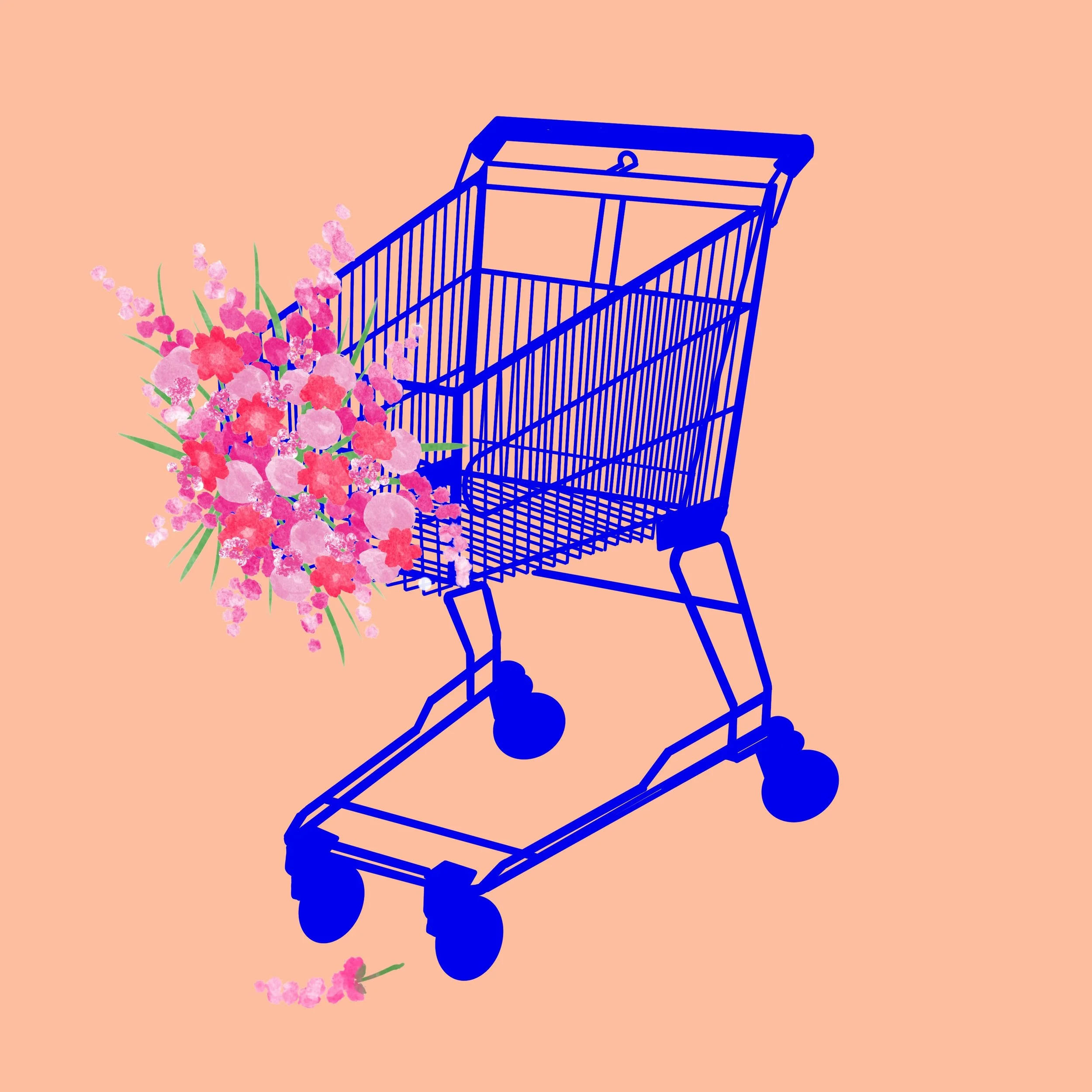 Supermarket Florals Surface Pattern Design to License - Bold Florals - Main Image.JPG