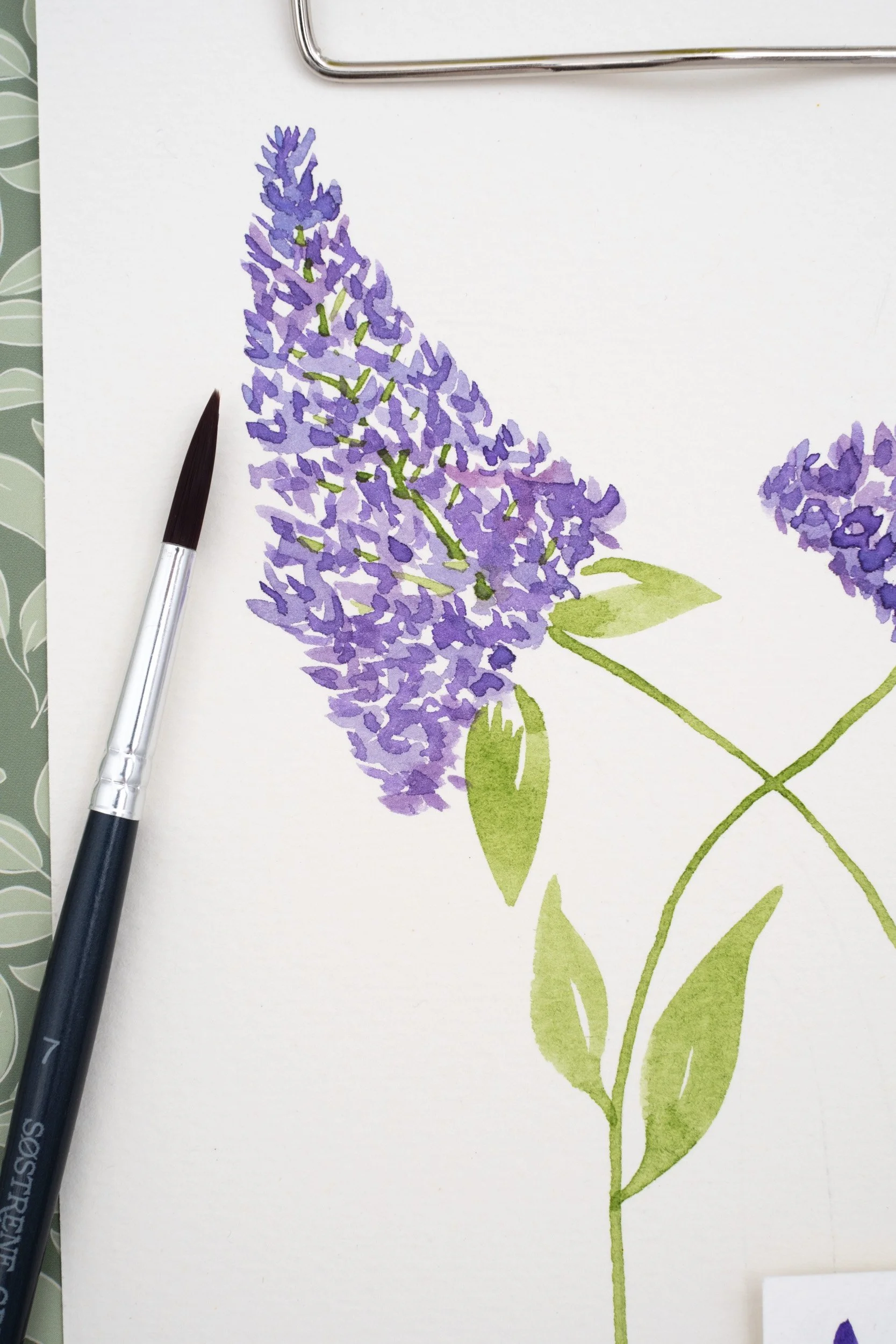 Original Lilac Flower Painting