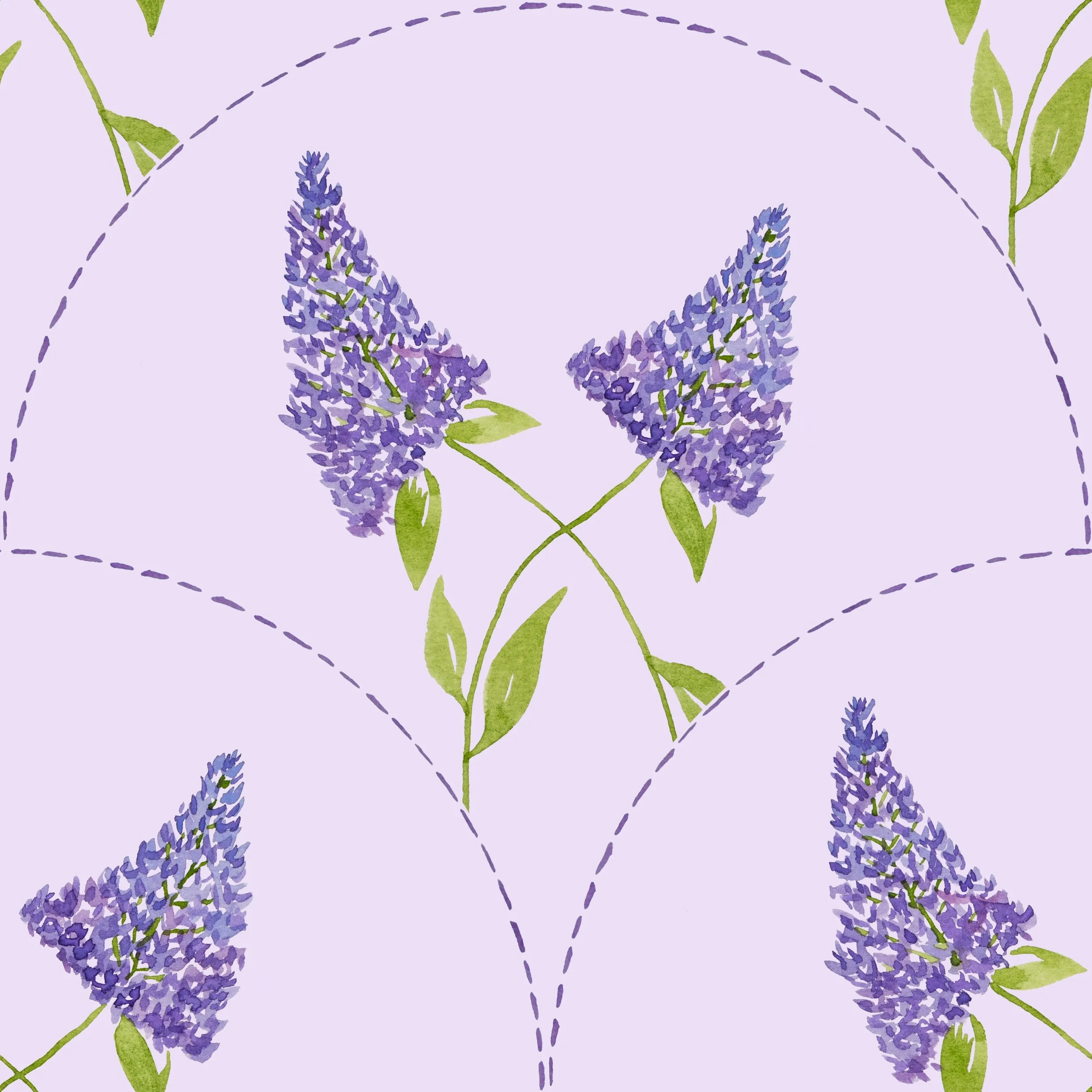 Purple Lilac Scallop - Large