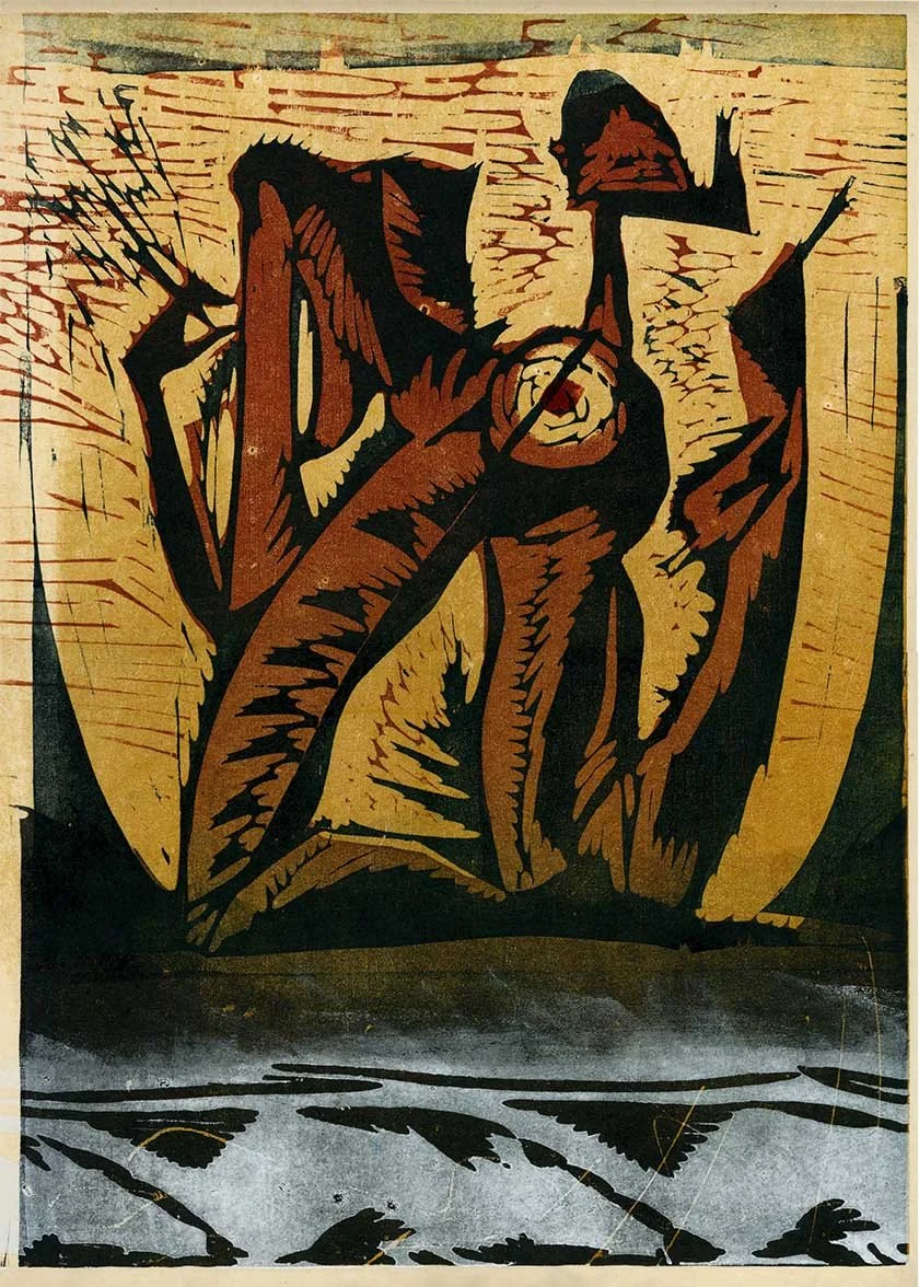 spitzack woodblock woodcut mokuhanga print printmaking washi seattle art artist by Charles Spitzack — Japanese woodblock print