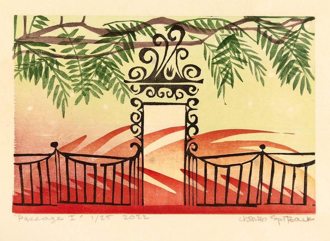 passage spitzack woodblock woodcut mokuhanga print printmaking washi seattle art by Charles Spitzack