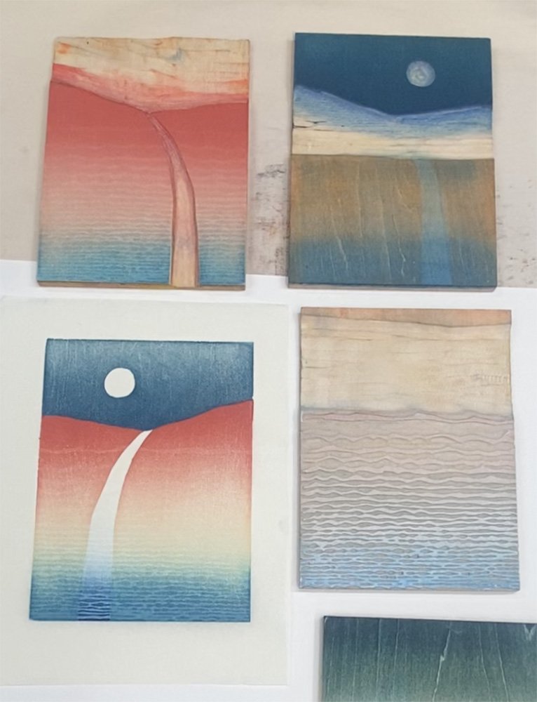 woodblock mokuhanga online course art class spitzack