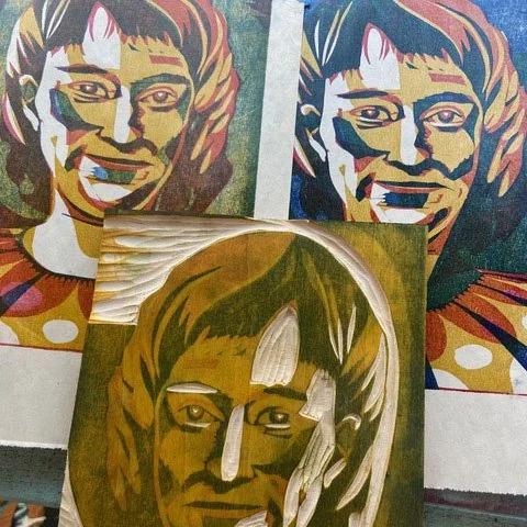 learn woodcut printmaking online art class woodblock japanese mokuhanga contemporary artist