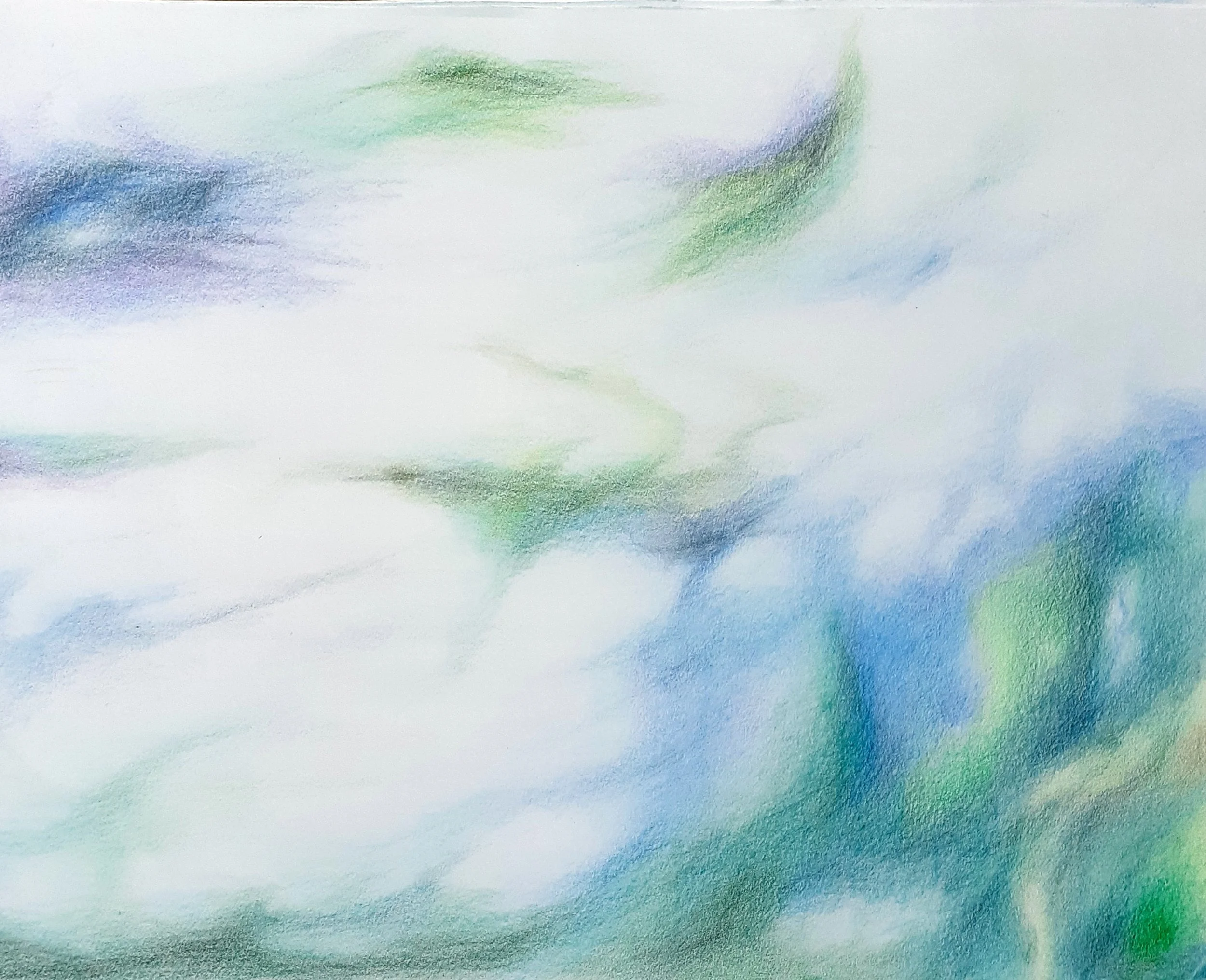 Contemplative abstract art with coloured pencils free workshop