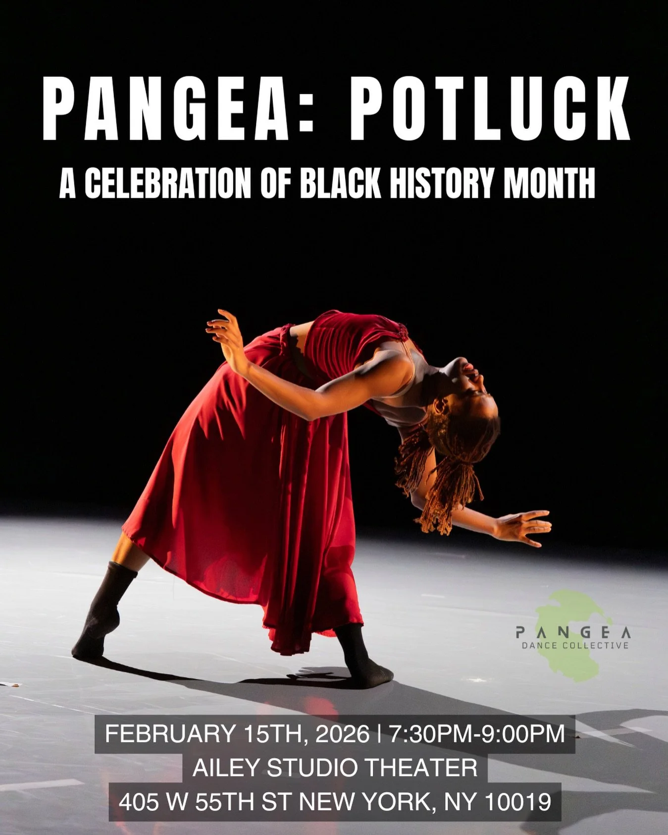 ATTENTION PANGEANS! Tickets are ON SALE NOW for our Potluck performance in celebration of Black History Month 🥳🎟️! We will be highlighting some very exciting Black choreographers and artists and we can&rsquo;t wait to introduce you to them in the c