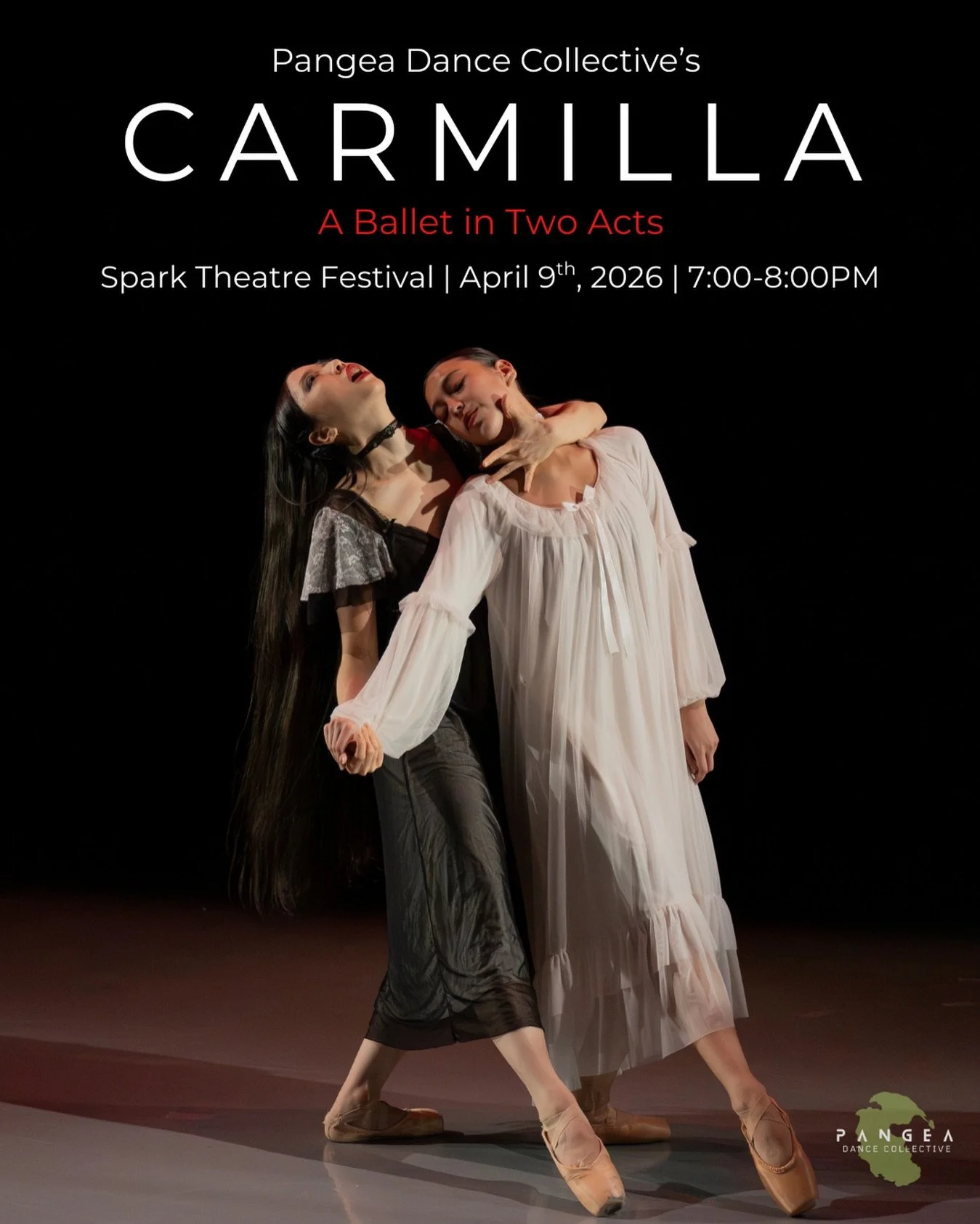 This Spring, sink your teeth into &ldquo;Carmilla,&rdquo; the classic gothic romance adapted into a full length, contemporary ballet 🌸🩸. Follow Laura, an isolated young noblewoman, and Carmilla, the vampiress disguised as her companion, as they fal