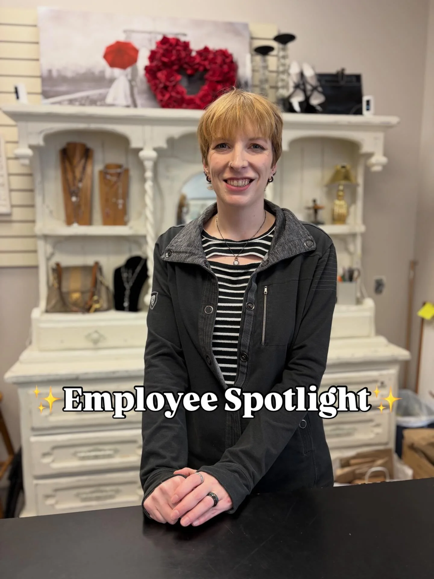 Meet Josie, an employee at our boutique thrift store in Snohomish! ⬇️

Josie is a hard worker, gets along with everyone, has an amazing sense of humor, and keeps everyone laughing. She&nbsp;has an eye for detail and creates a fun environment in the s