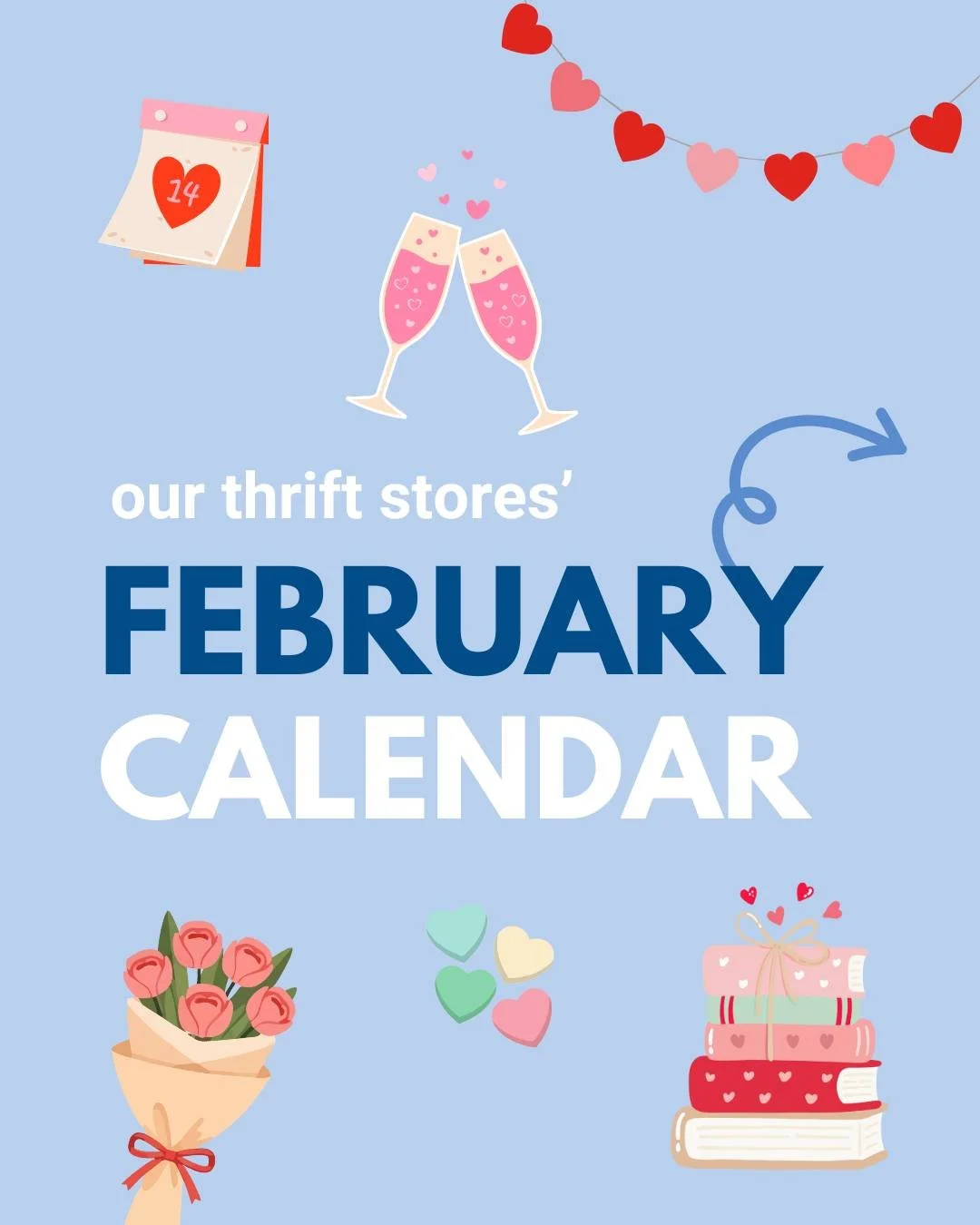 Sweet deals this month &amp; EVERY month at our nonprofit thrift stores! 💞

Find festive decor, favors, dishware, and more for Valentine&rsquo;s Day&mdash;whether you&rsquo;re planning a date night or Galentine's party! 

(Or if you just love pink a